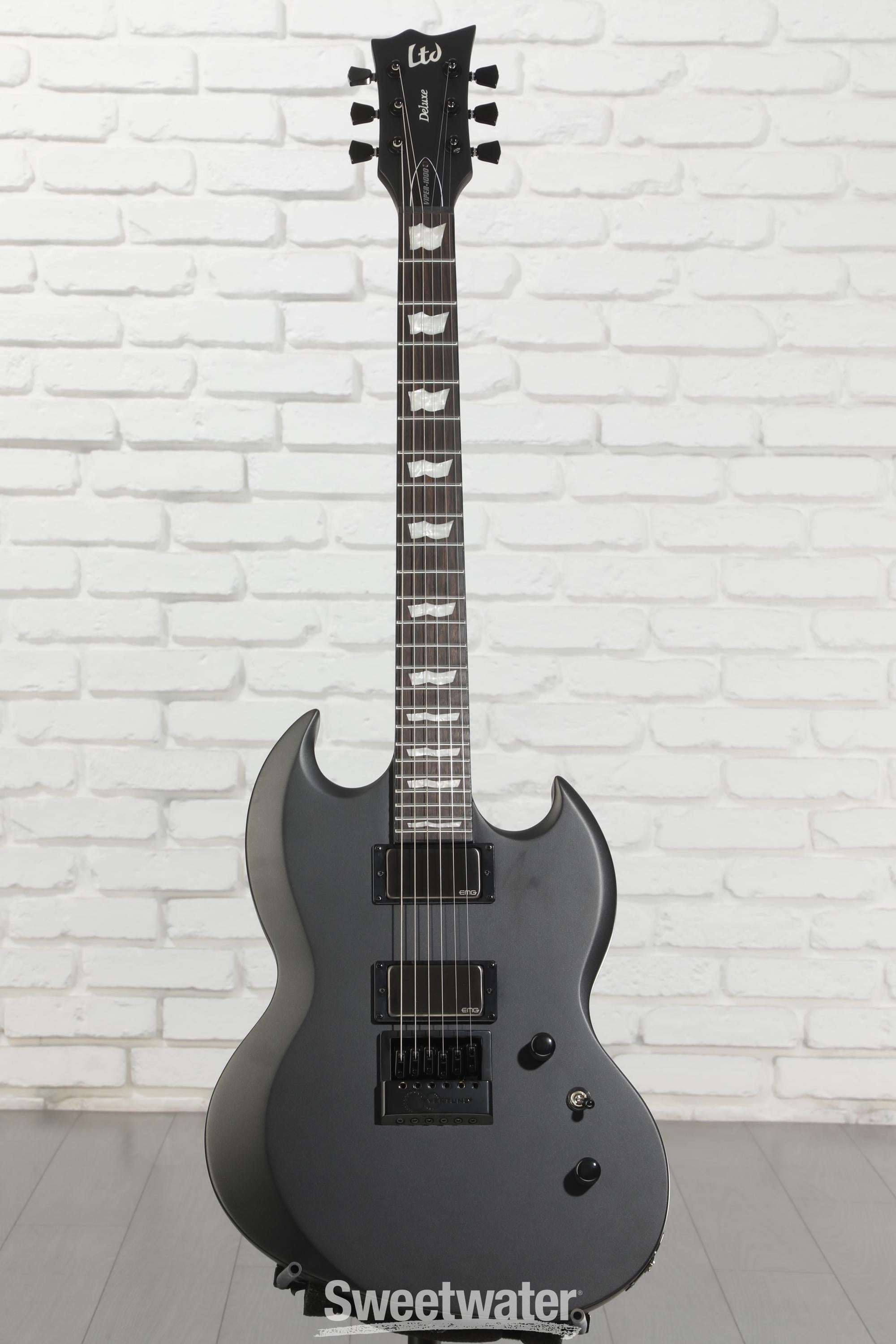 ESP LTD Viper-1000 EverTune Electric Guitar - Charcoal Metallic