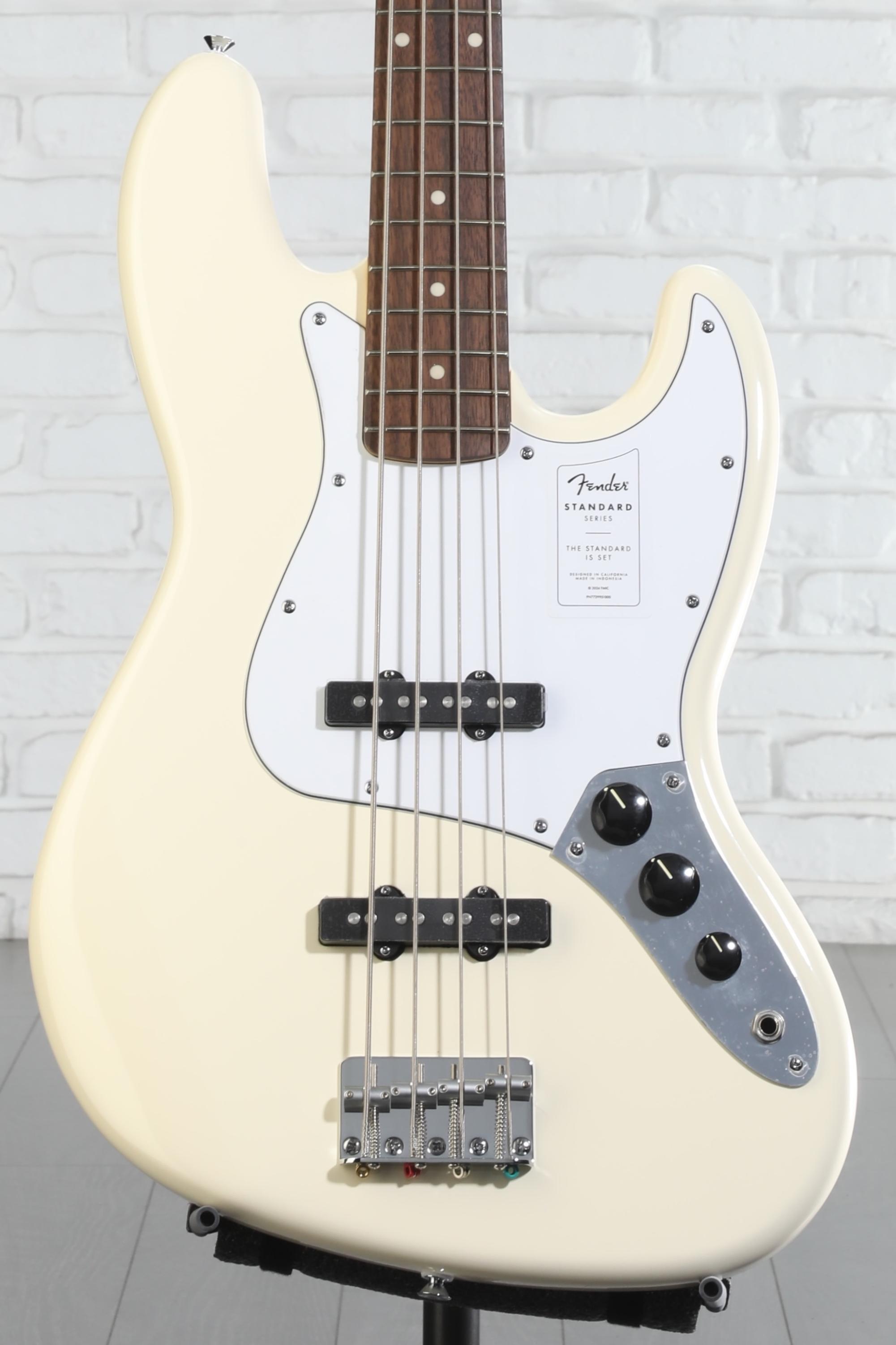 Fender Standard Jazz Bass - Olympic White, Laurel Fingerboard