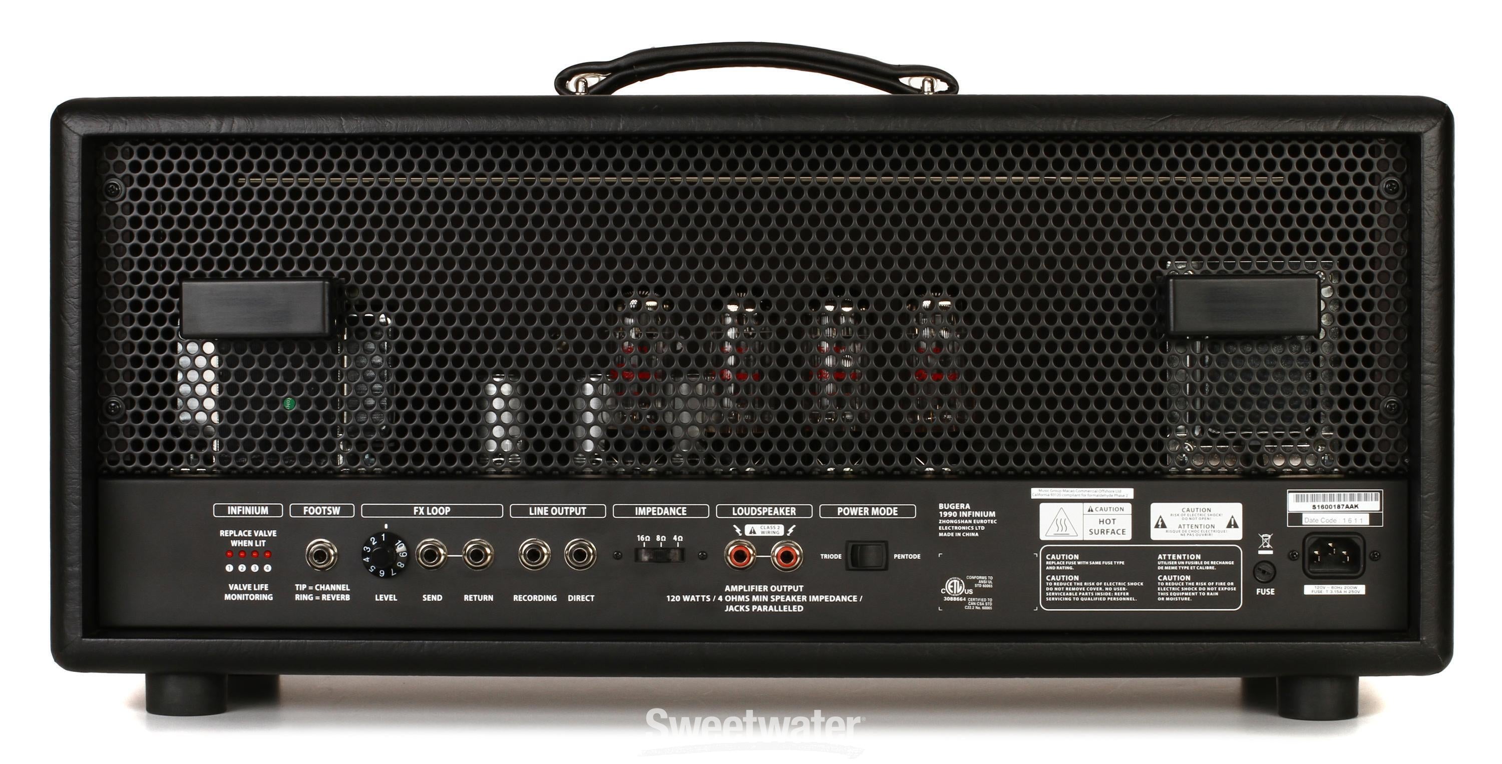 Bugera 1990 Infinium 120-watt Tube Head Reviews | Sweetwater