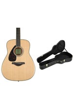 Photo of Yamaha FG820 Dreadnought Left-handed Acoustic Guitar with Case- Natural