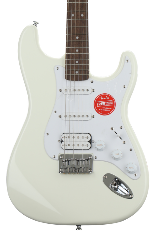 Squier Bullet Strat HSS HT - Arctic White with Indian Laurel