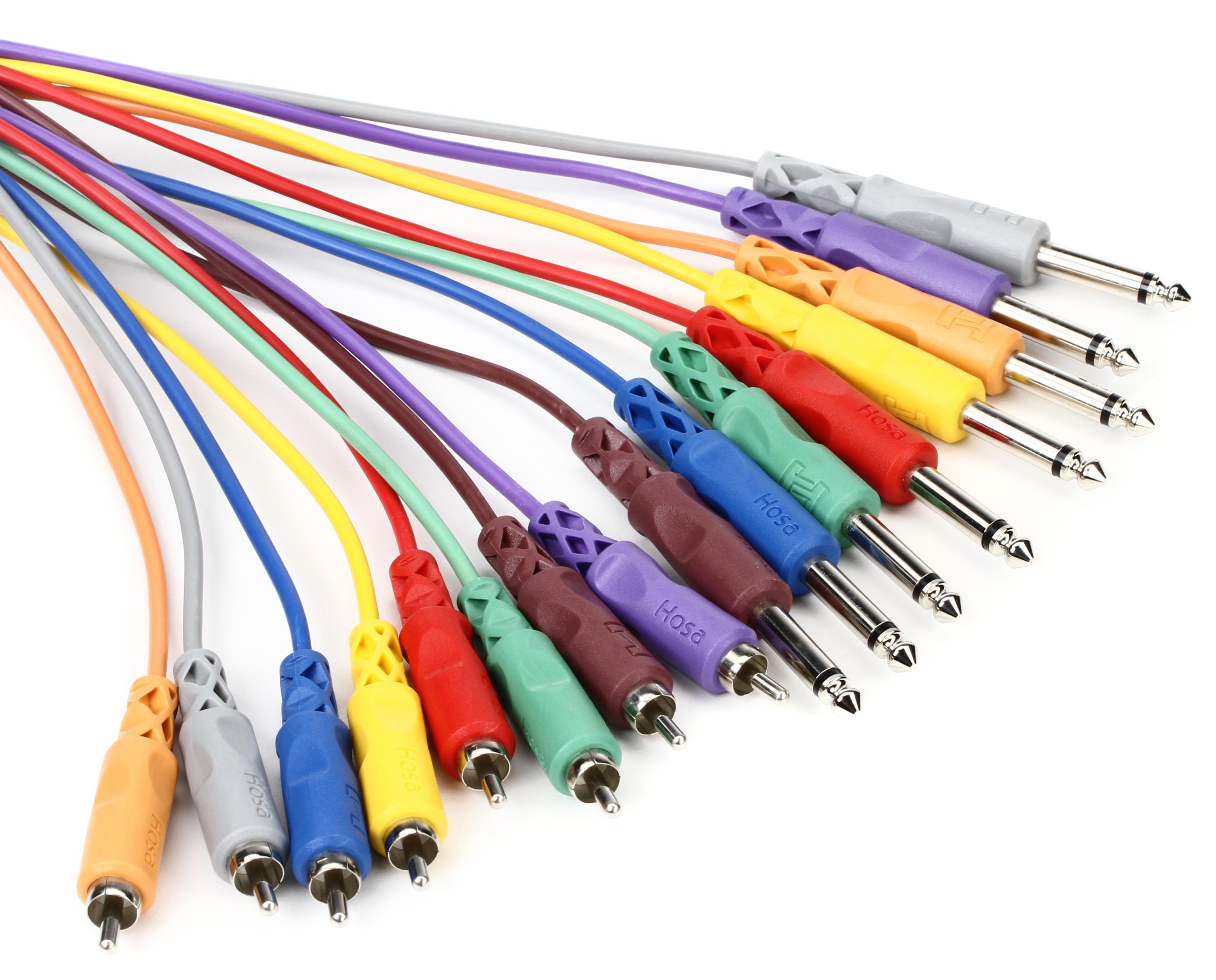 Photo of Hosa CPR-802 8-channel 1/4-inch TS Male to RCA Male Snake - 6.6 foot