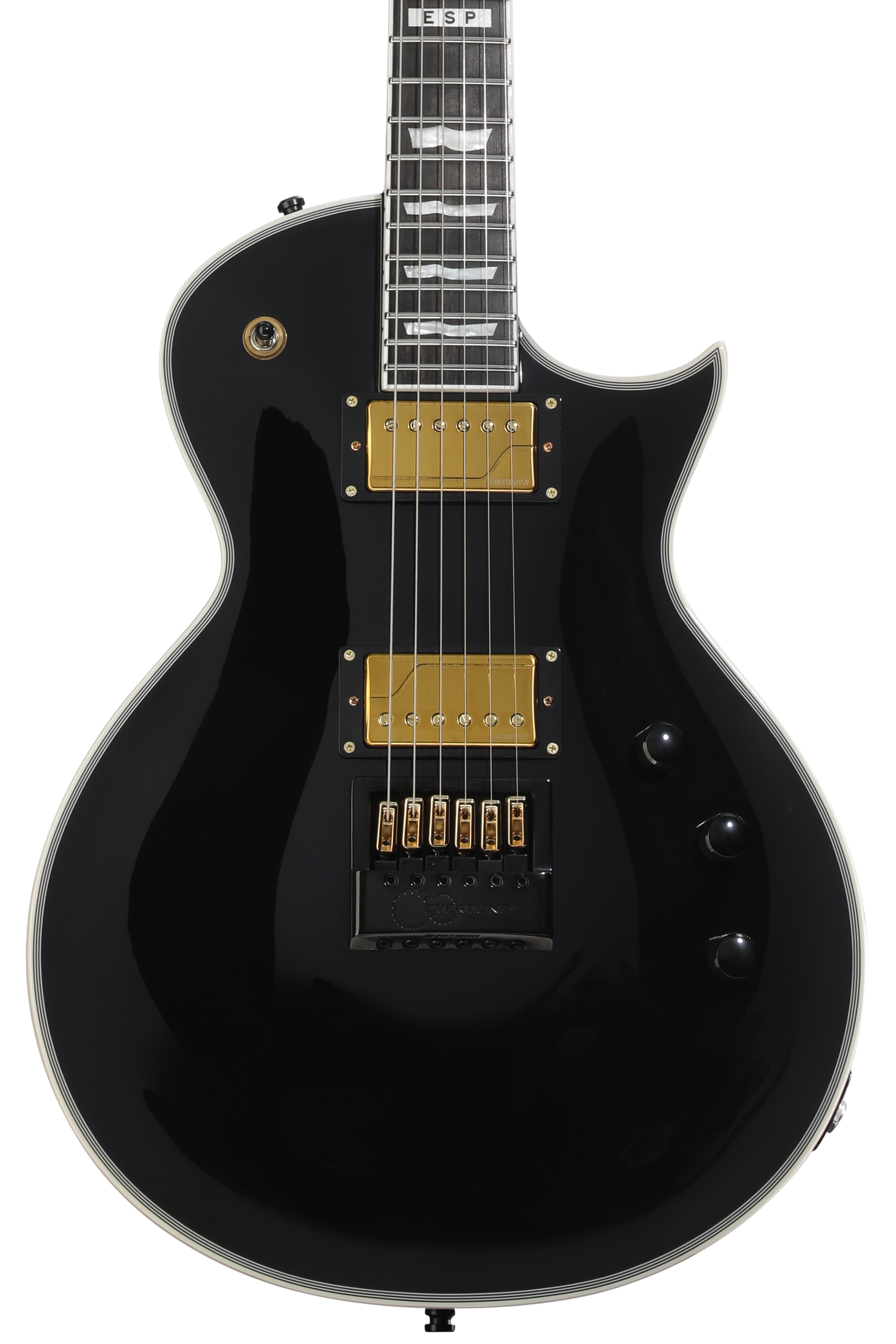 ESP E-II M-II QM Electric Guitar - Black Natural Burst | Sweetwater