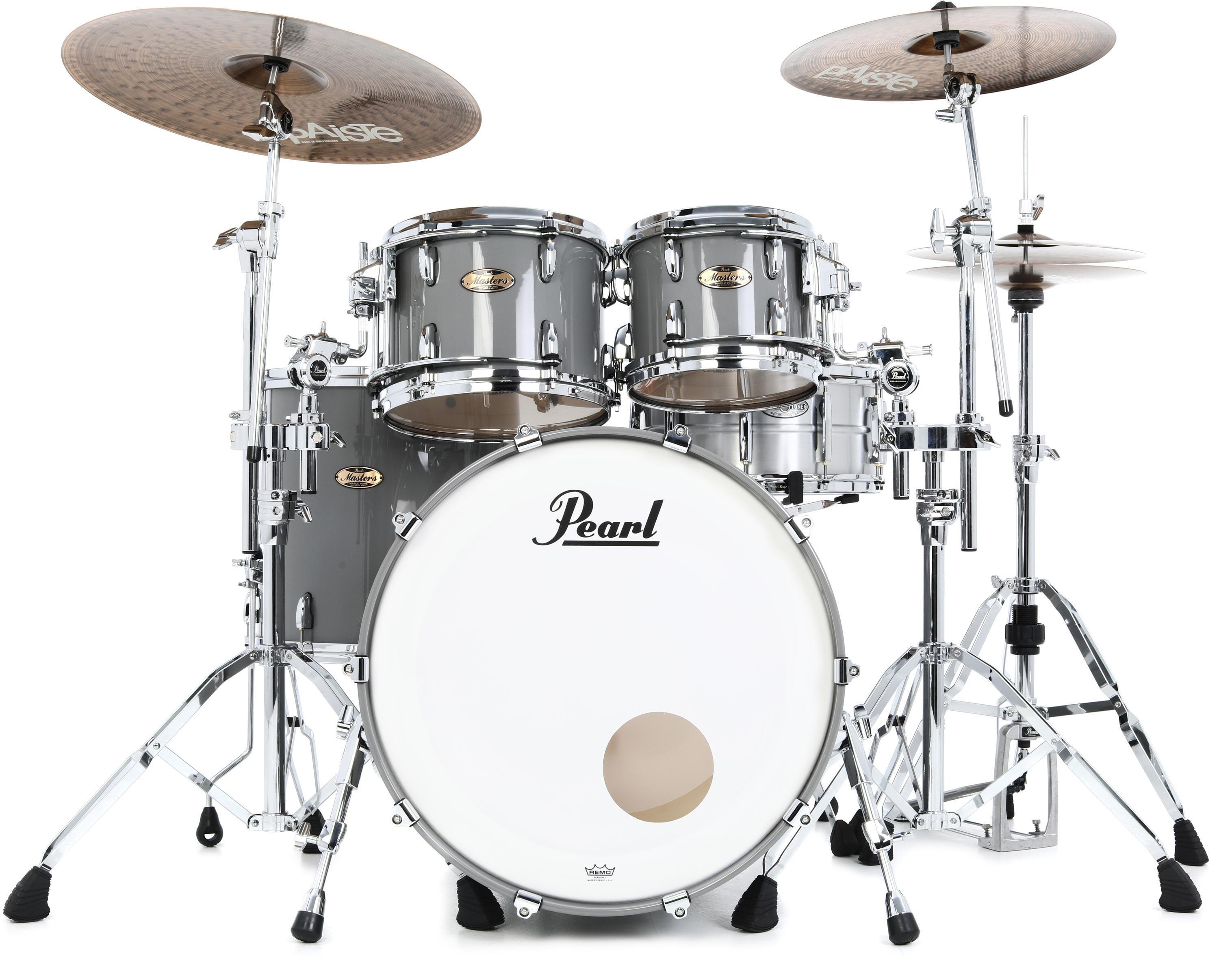 Pearl Masters Maple Pure 4-piece Shell Pack - Putty Gray | Sweetwater