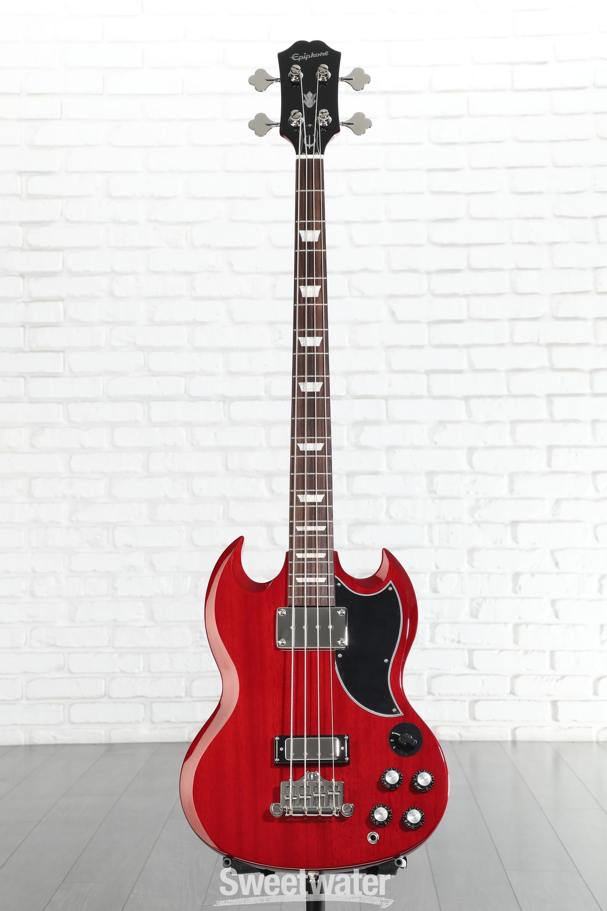 Epiphone EB-3 Bass Guitar - Cherry Reviews | Sweetwater