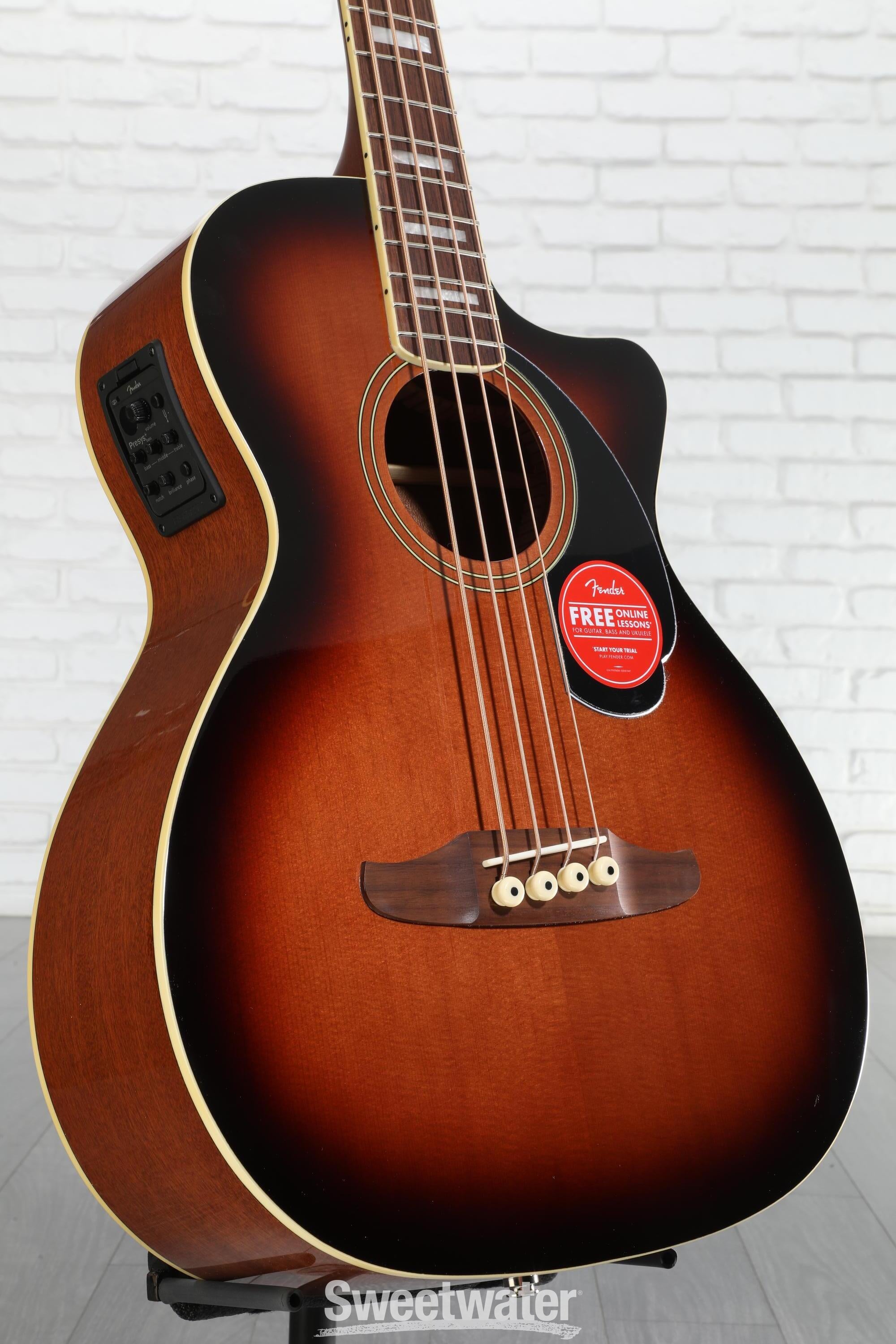 ベース Fender Kingman bass Natual Fender Kingman V2 Acoustic-Electric Bass Black | Guitar Center