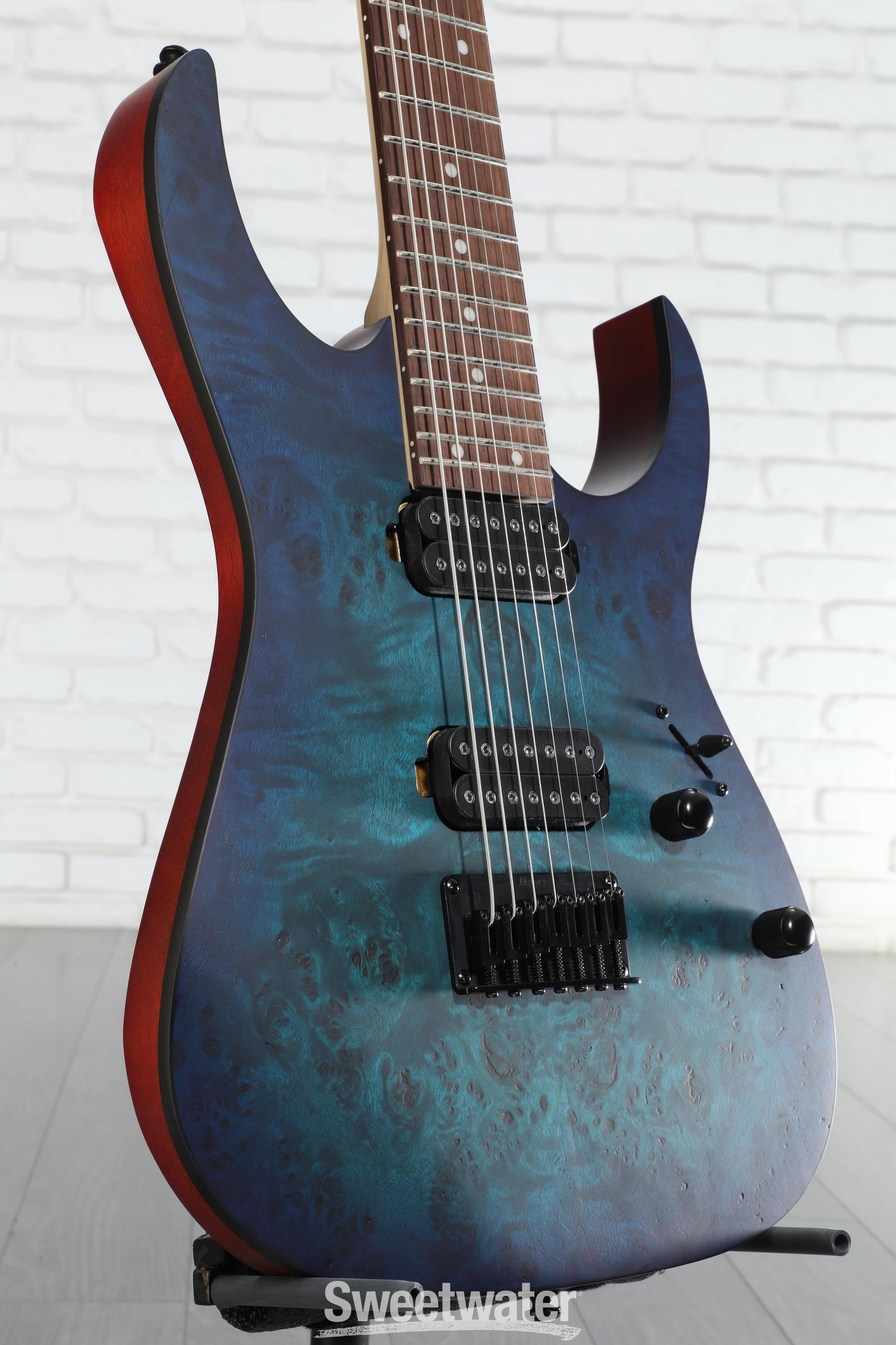 Ibanez RG7421PB Electric Guitar - Sapphire Blue Flat | Sweetwater