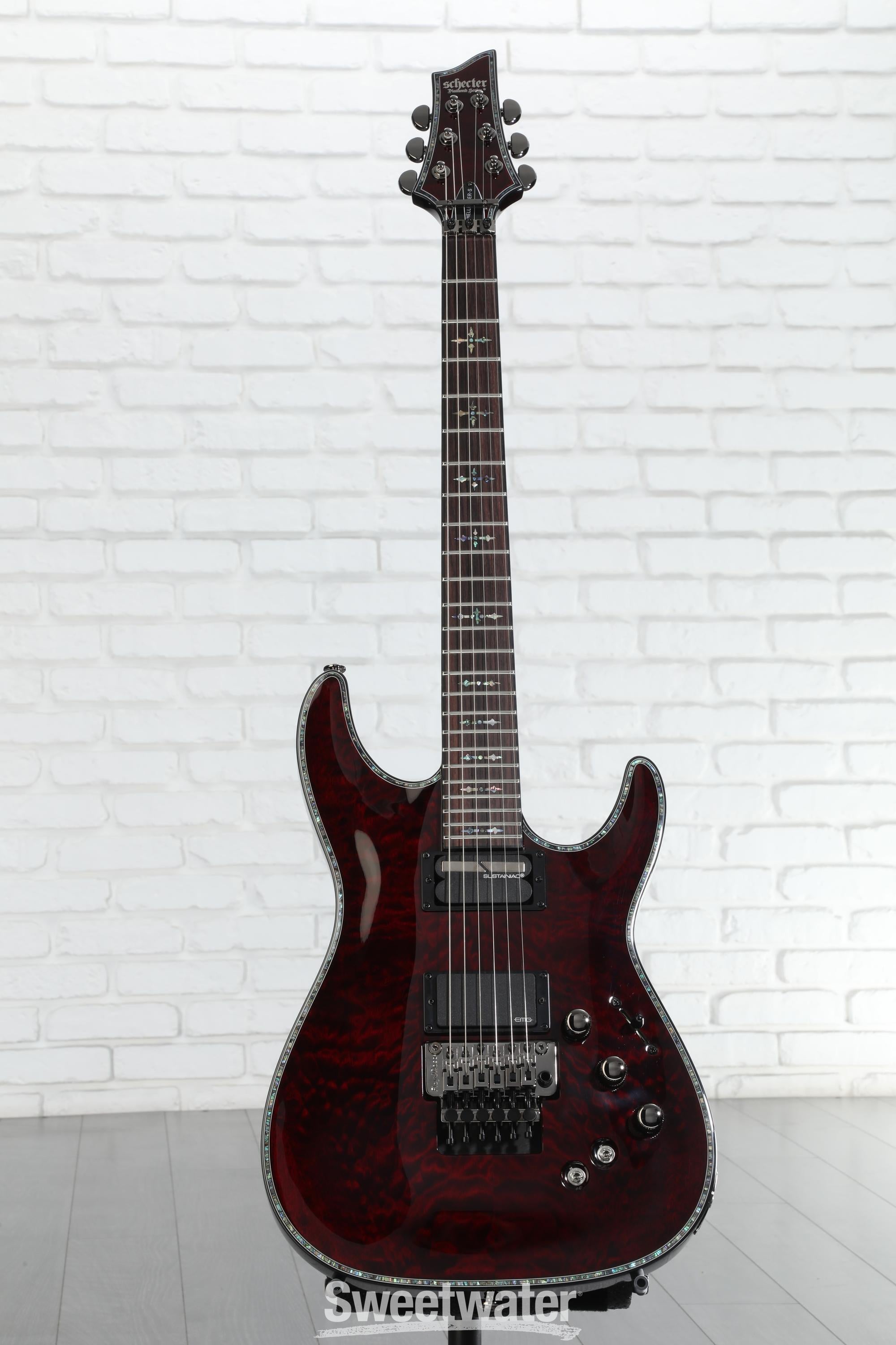 Schecter Hellraiser C-1 FR-S Electric Guitar - Black Cherry