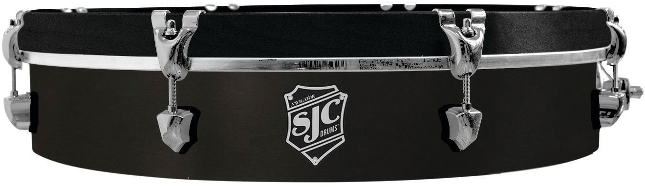 Photo of SJC Custom Drums Navigator UFO Tom - 4 inches x 20 inches, Ghost Black