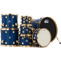 Photo of DW Collector's Series Maple/Mahogany 7-piece Shell Pack - Satin Regal Blue