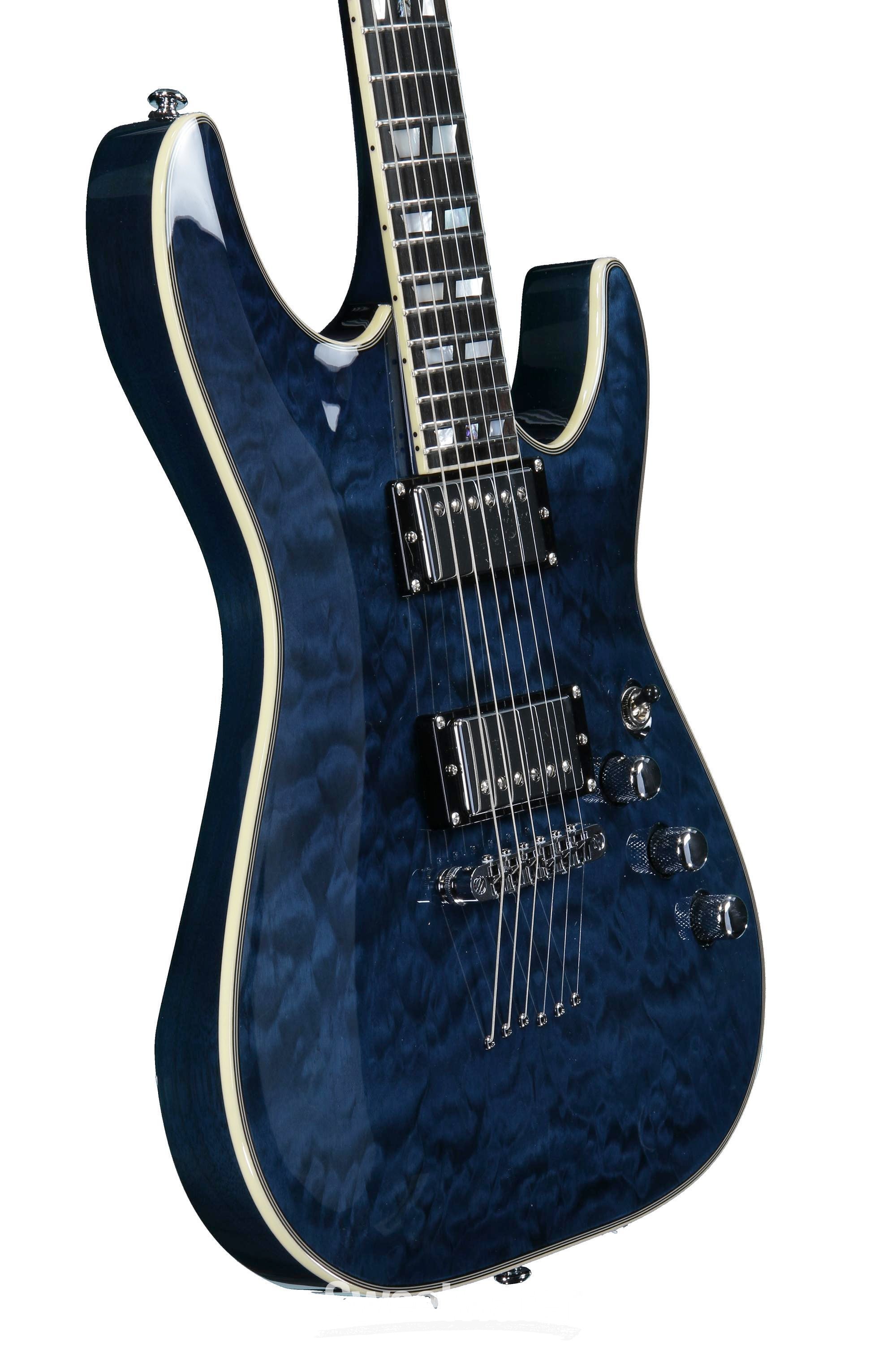 Schecter C-1 Custom - See-Thru Blue