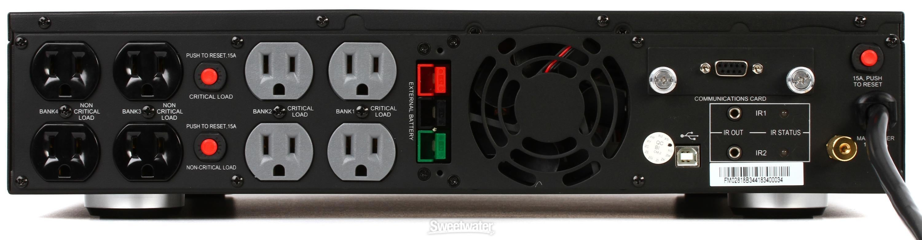 Furman F1500-UPS Uninterruptible Power Supply and Voltage