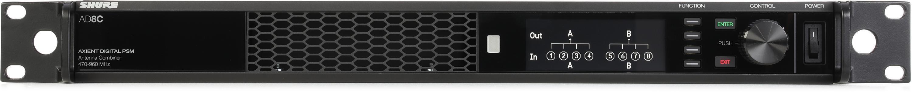 Shure AD8C Axient Digital PSM 8-port Combiner - 470-960MHz