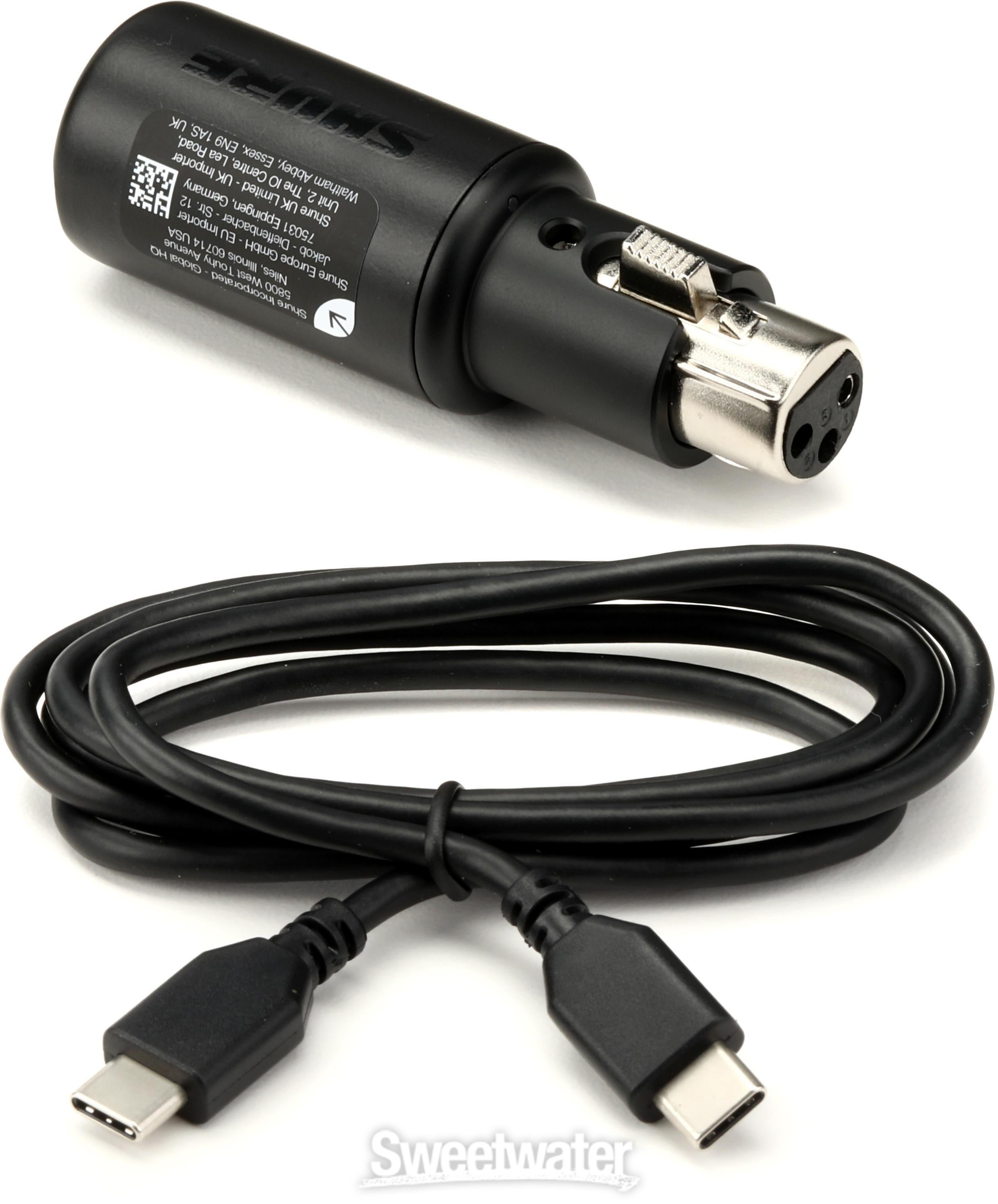 Shure MVX2u XLR to USB Audio Interface | Sweetwater
