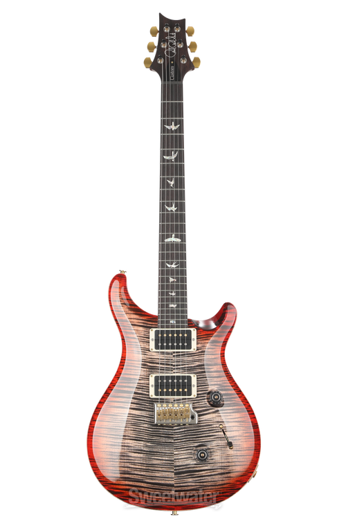 Amazon.com: PRS SE Custom 24-08 Quilt, Charcoal Cherry Burst