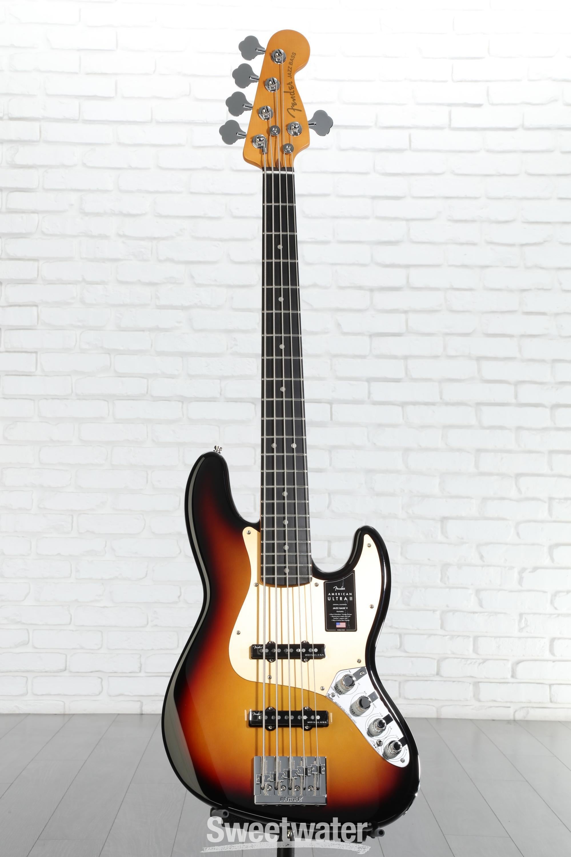 Fender American Ultra II Jazz Bass V - Ultraburst, Ebony