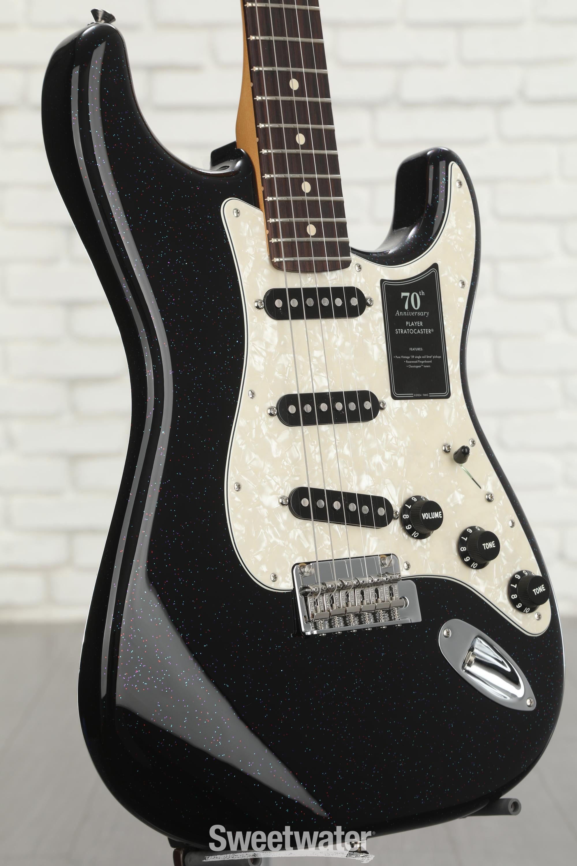 Fender 70th Anniversary Player Stratocaster with Rosewood Fingerboard -  Nebula Noir