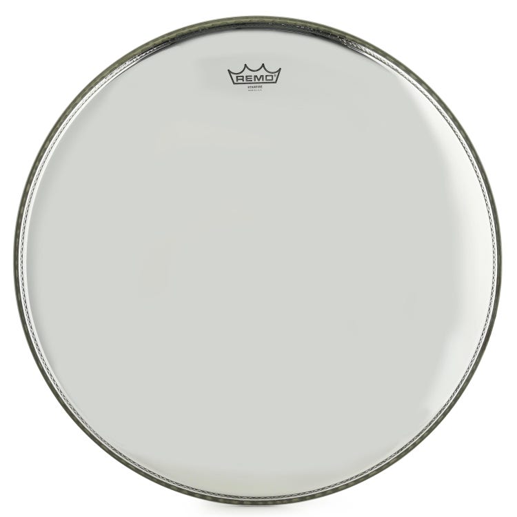 Remo Ambassador Starfire Chrome Bass Drumhead - 22 inch