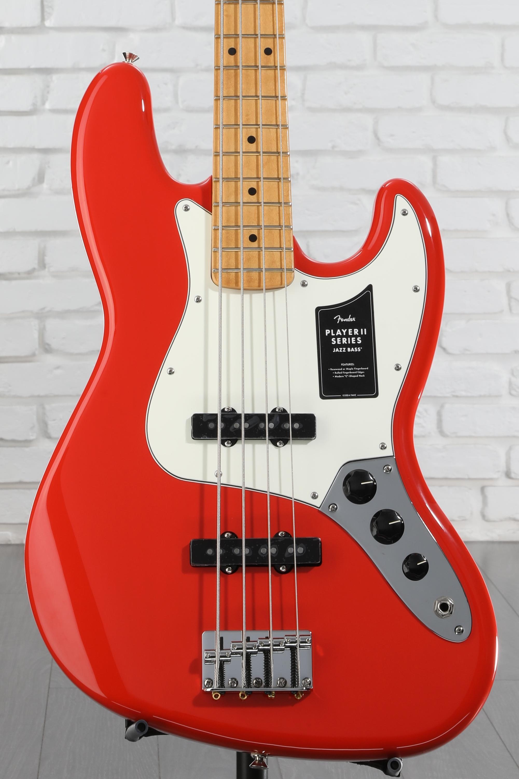 Fender Jazz Bass レッド Fender Player II Jazz Bass - Coral Red with Maple