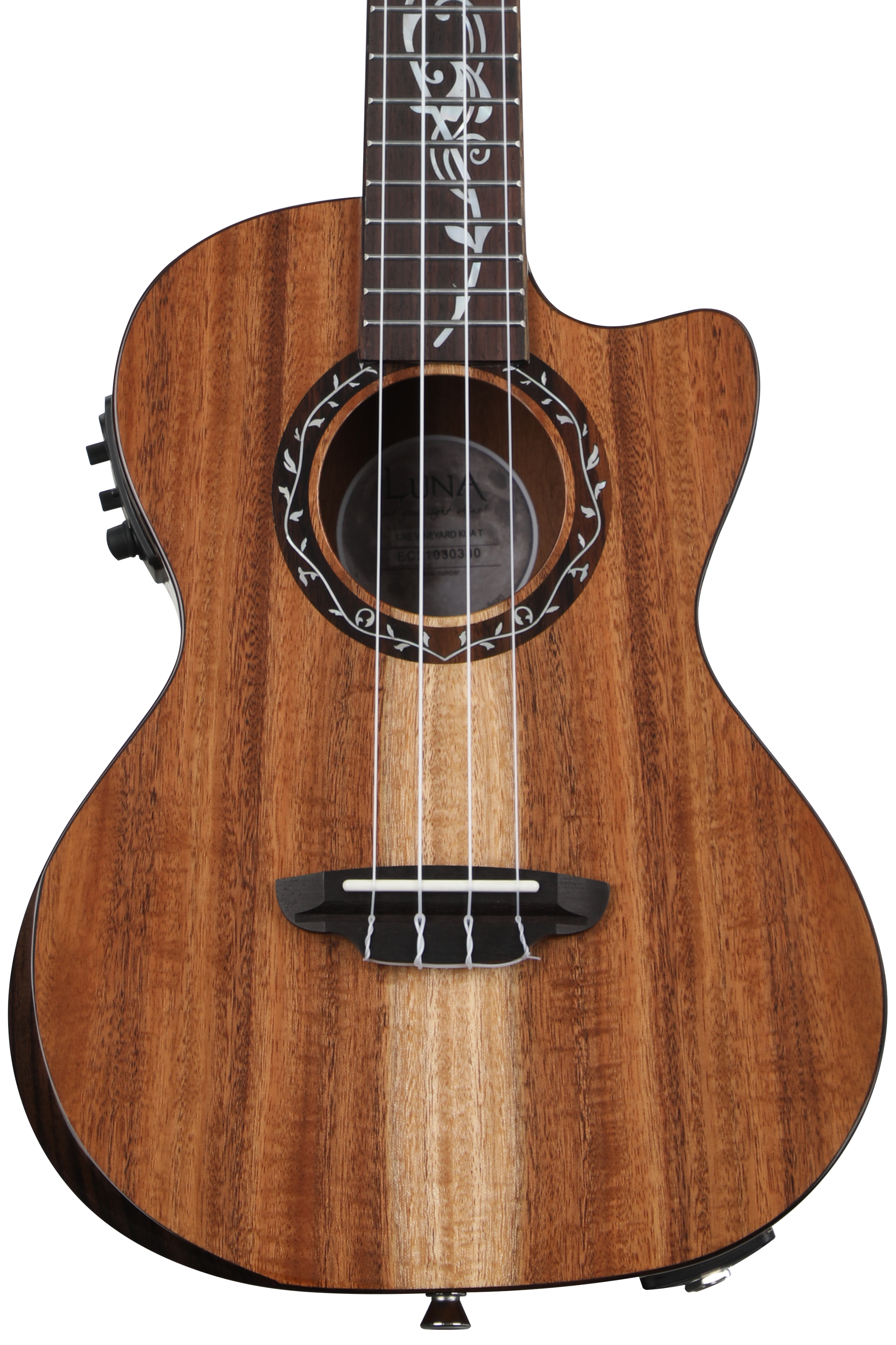 Photo of Luna Vineyard Koa Bevel Acoustic-electric Tenor Ukulele - Natural