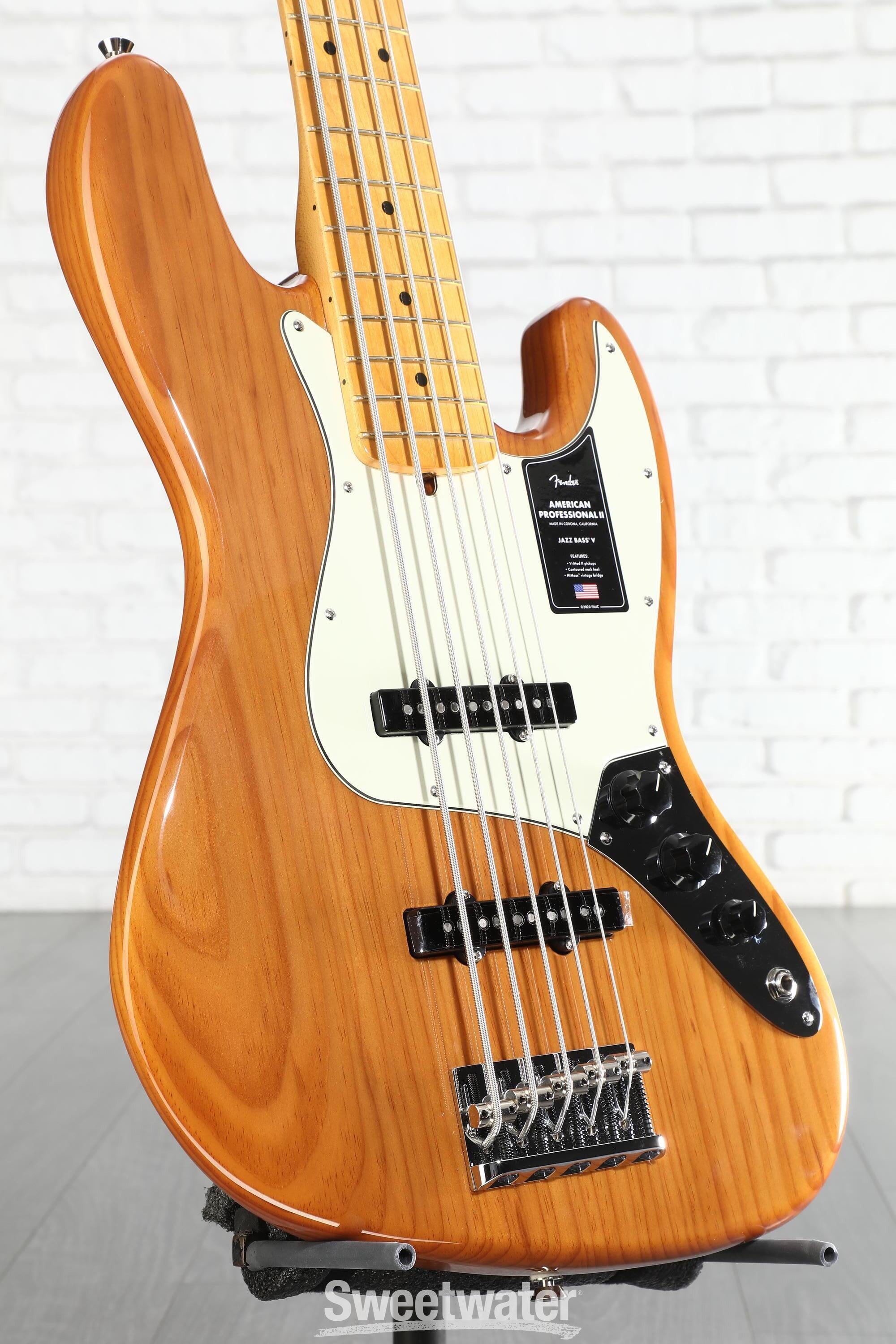 Fender American Professional II Jazz Bass V - Roasted Pine, Maple