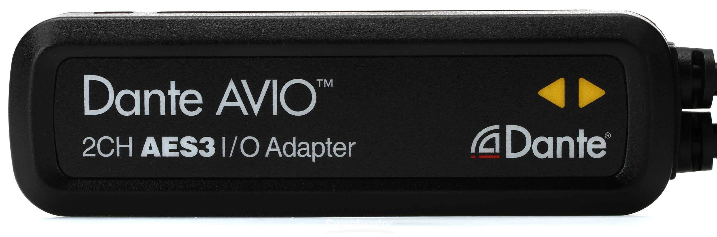 Audinate AVIO Dante 2x2 AES3/EBU Adapter | Sweetwater