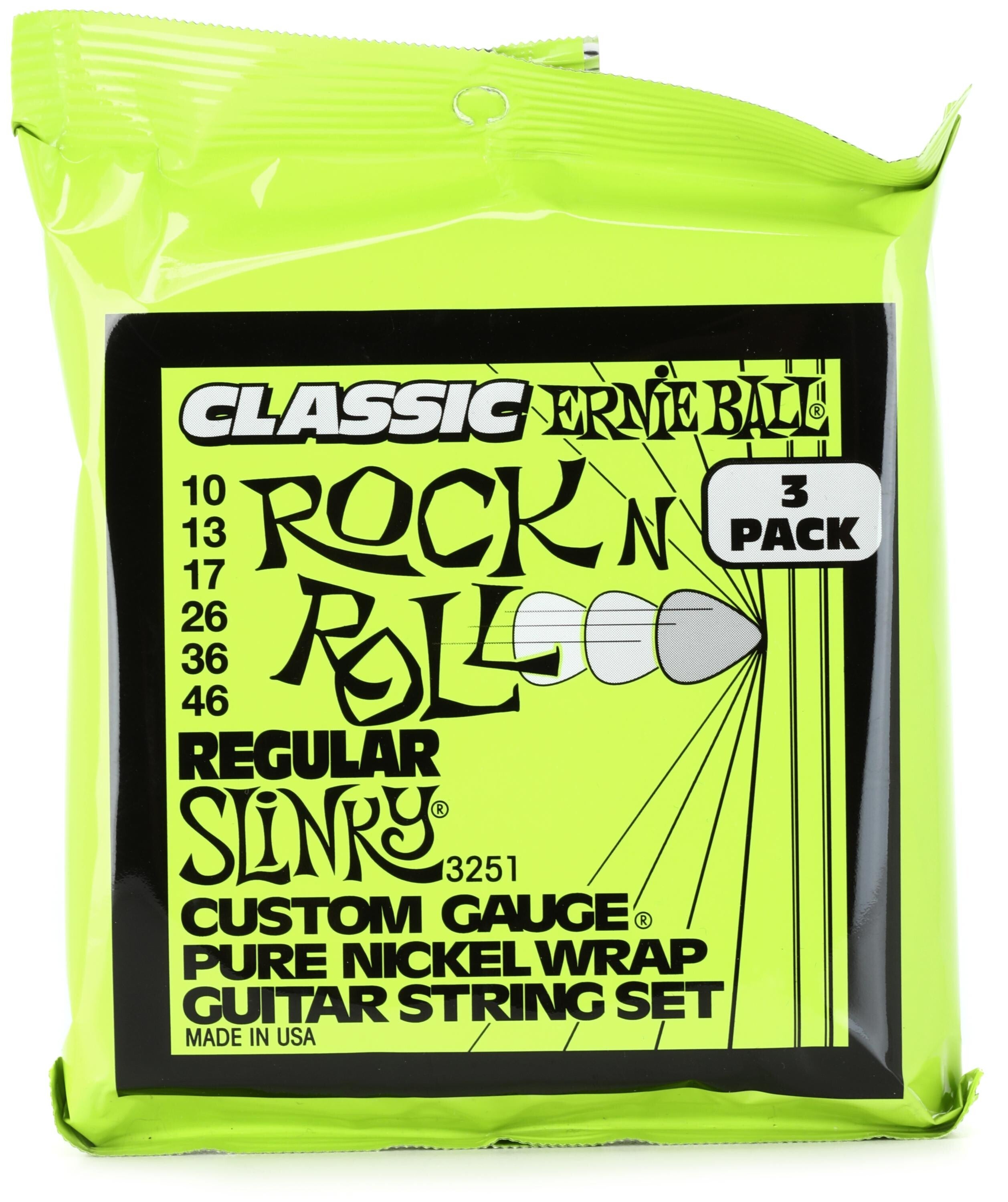 Ernie Ball 3253 Super Slinky Classic Rock N Roll Electric Guitar