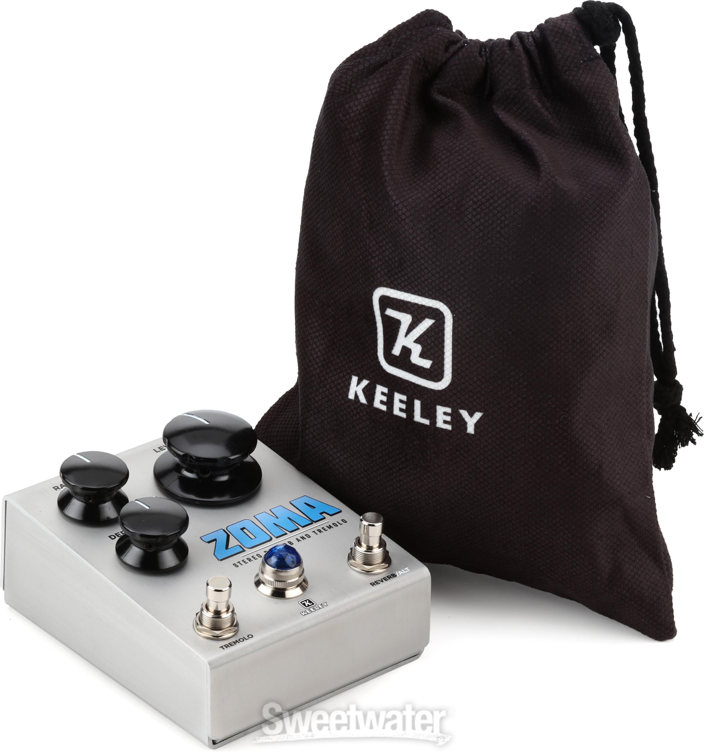 Keeley Zoma Stereo Reverb and Tremolo Pedal | Sweetwater