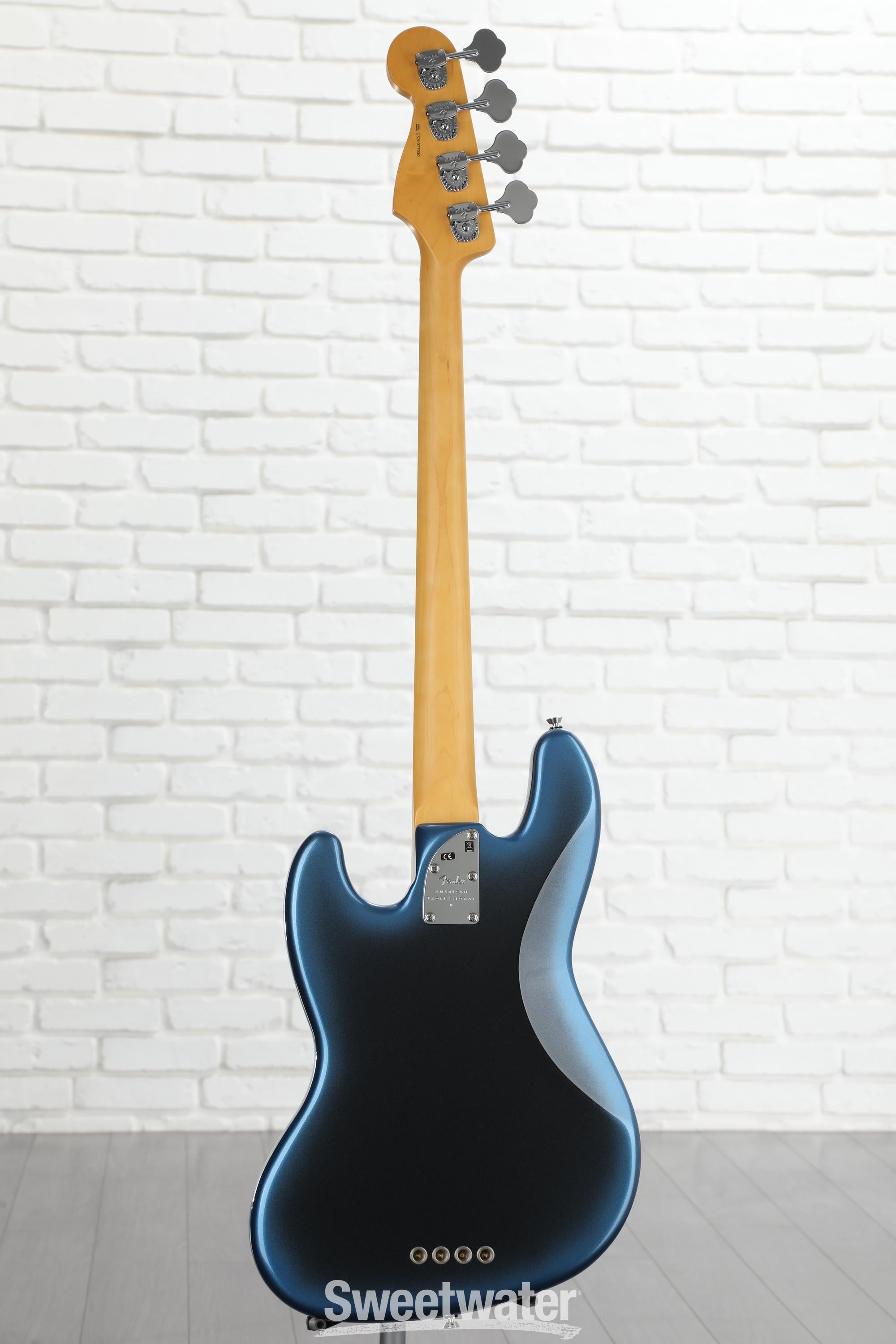 Fender American Professional II Jazz Bass - Dark Night with Maple  Fingerboard | Sweetwater