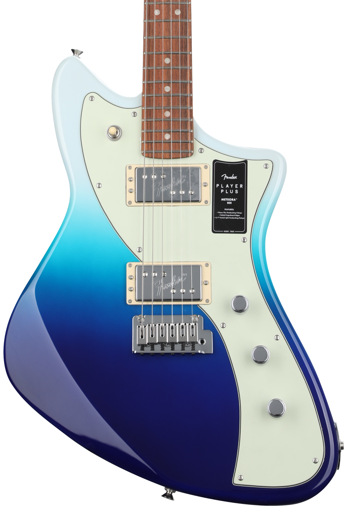 Fender Player Plus Meteora HH Electric Guitar - Belair Blue