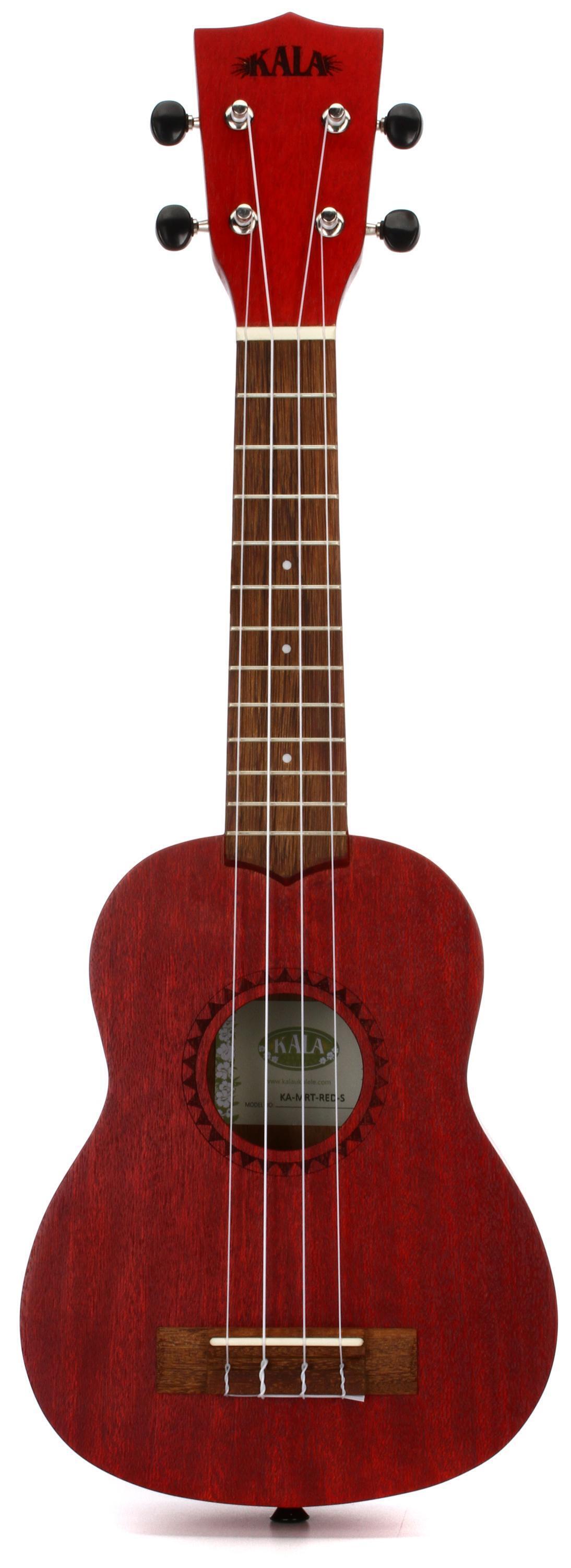 Photo of Kala Meranti Watercolor Soprano Ukelele - Adobe Red