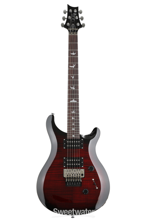 PRS SE Custom 24 Floyd Electric Guitar - Fire Red Burst PRS SE Custom 24 Floyd Electric Guitar - Fire Red Burst