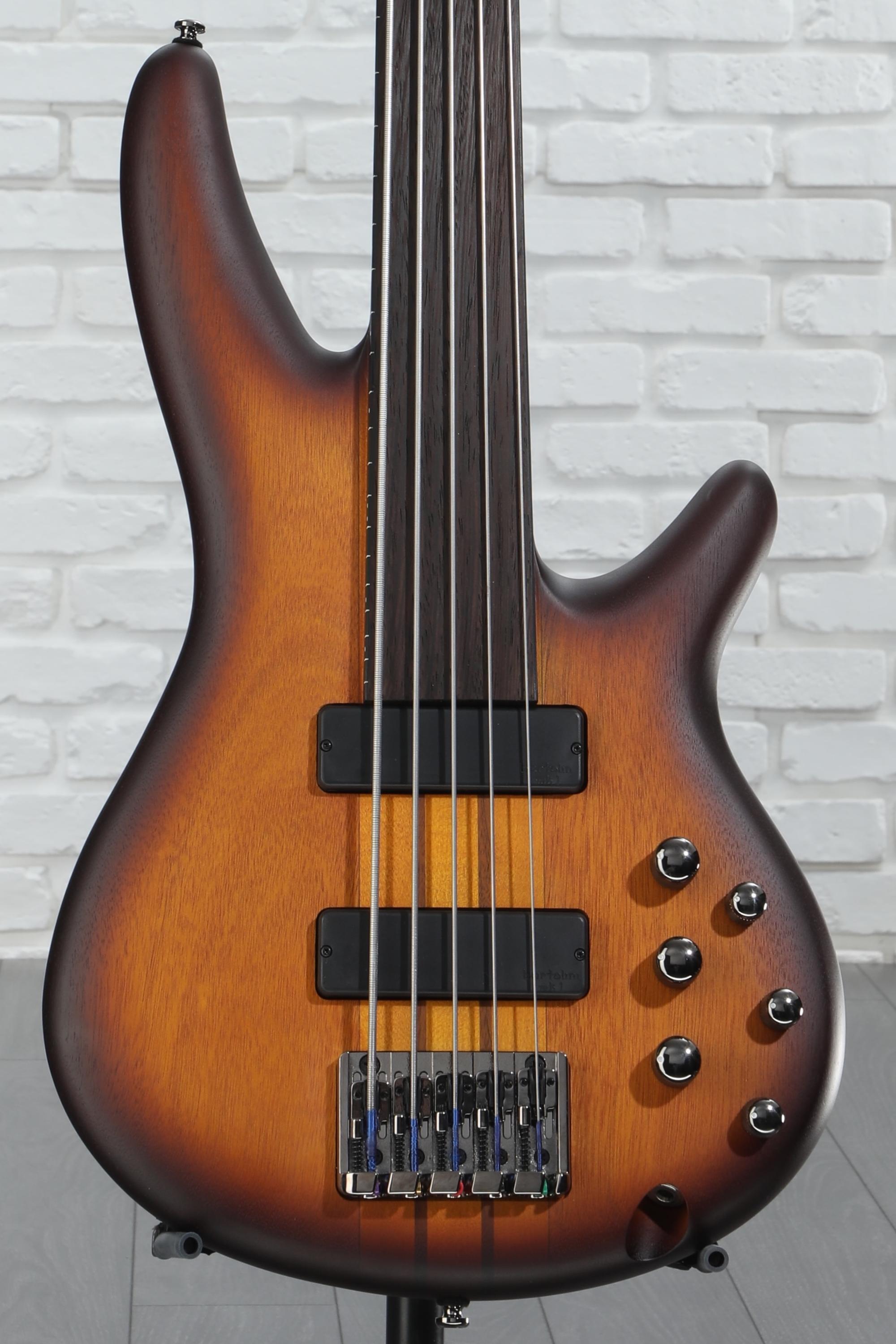 Ibanez SRF705 5弦　フレットレスベース Amazon.com: Ibanez Workshop SRF705 - Brown Burst Flat