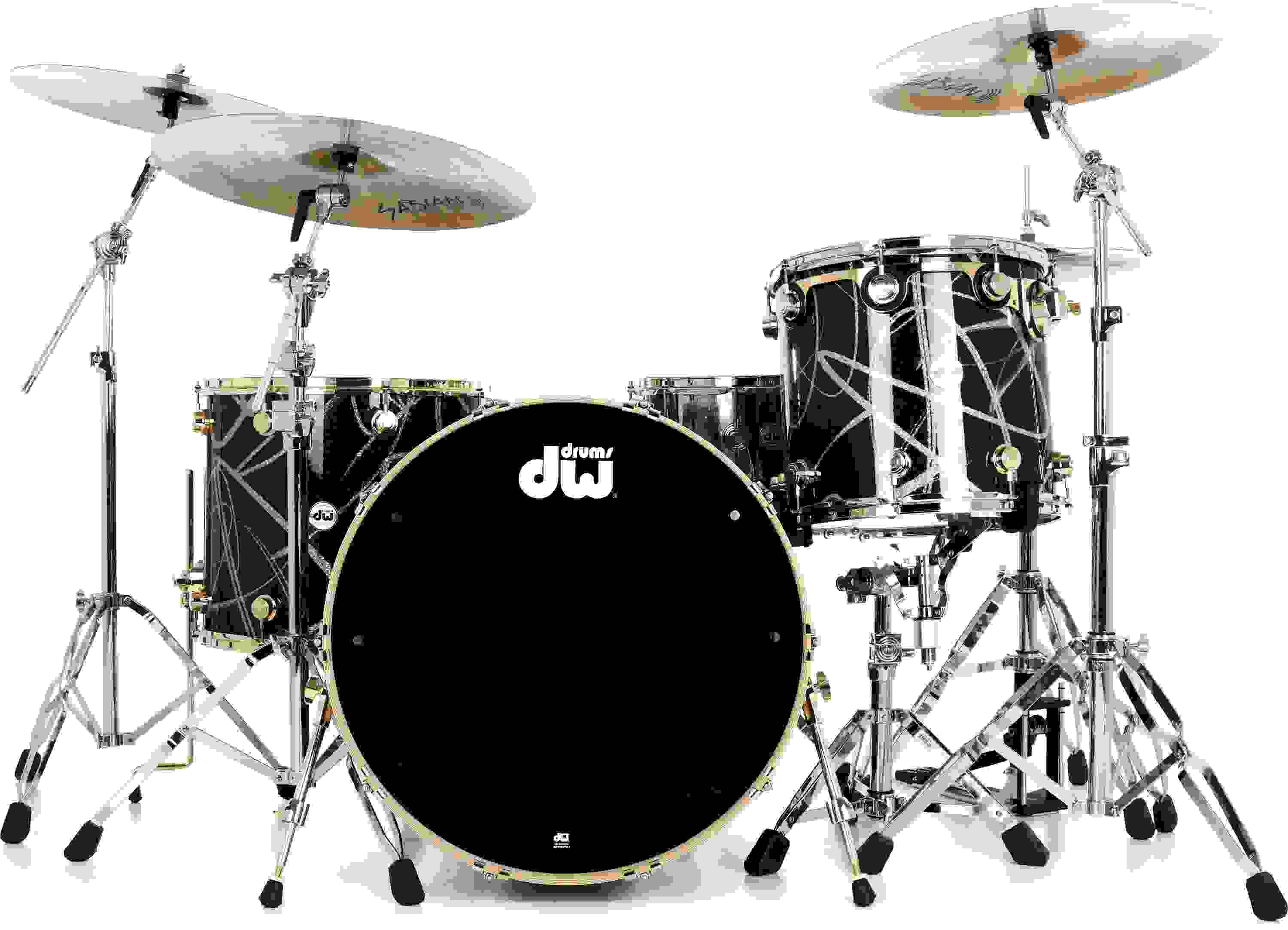 DW Collector's Series Maple 3-piece Shell Pack - Smoke Glass Contrails ...
