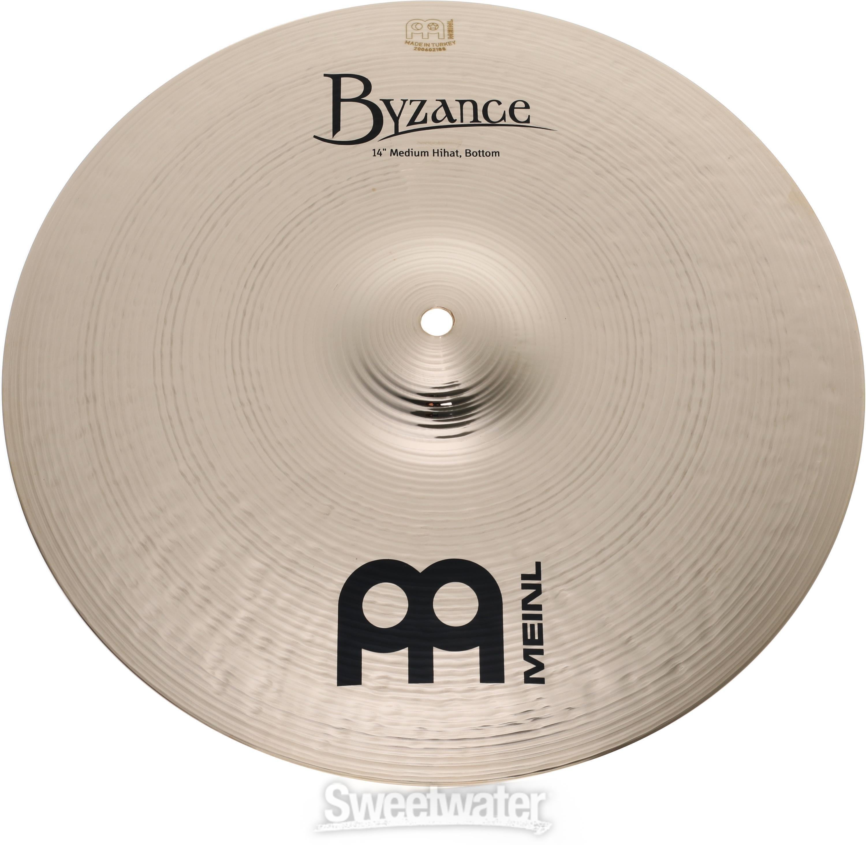 Meinl Cymbals 14 inch Byzance Brilliant Medium Hi-hat Cymbals