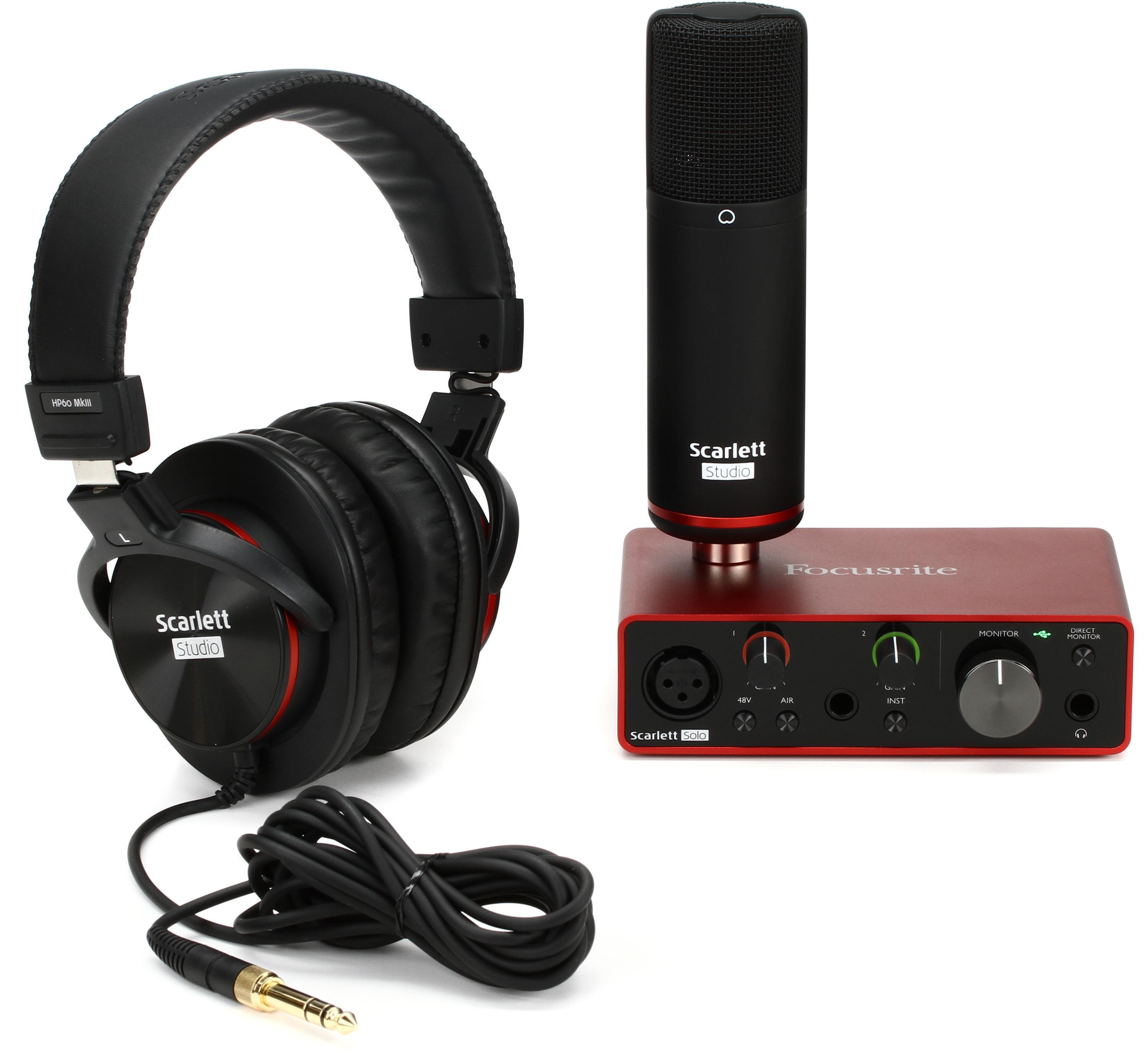 Focusrite Scarlett Solo Studio 3rd Gen Recording Bundle