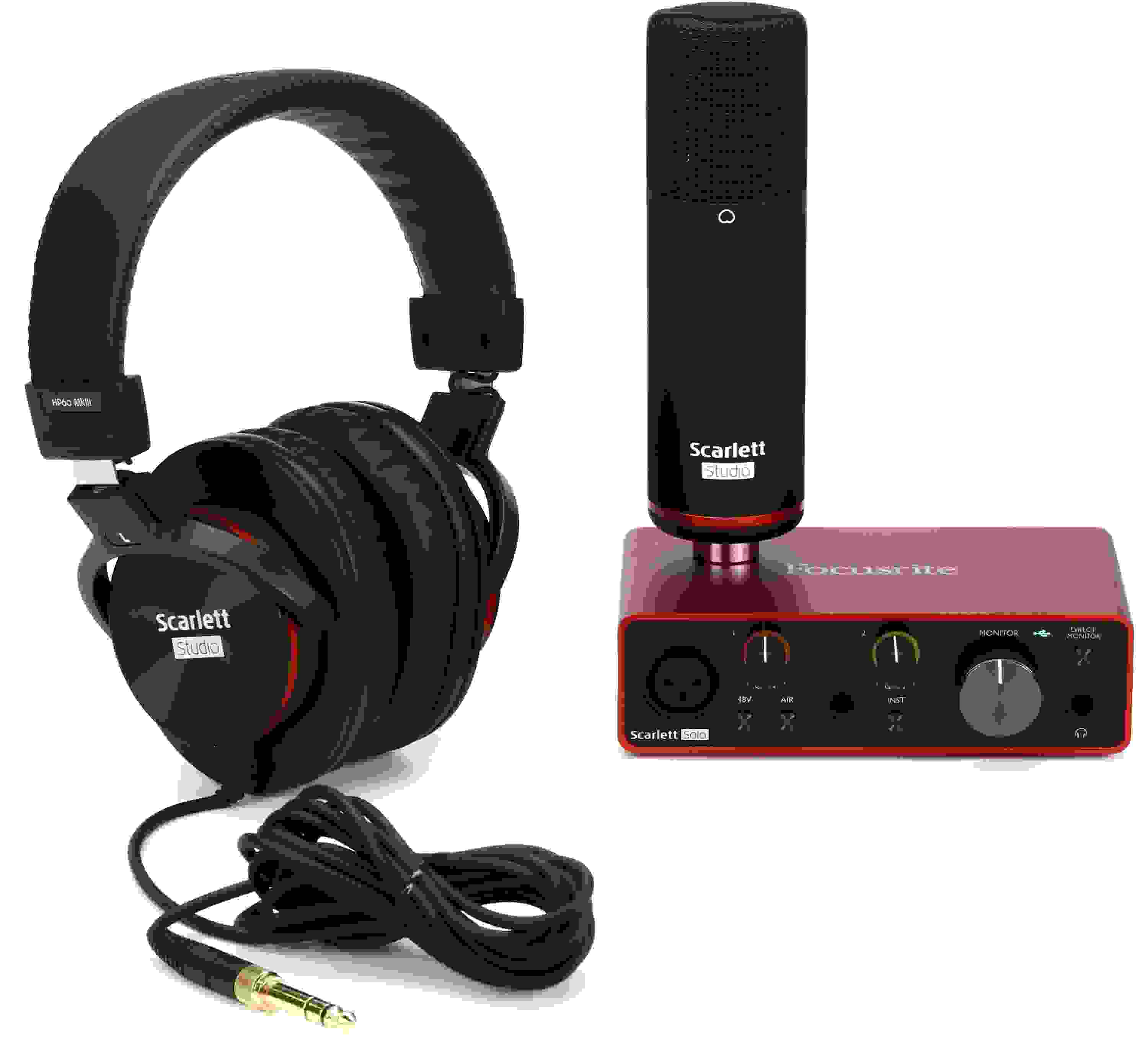 Focusrite Scarlett Solo Studio 3rd Gen Recording Bundle | Sweetwater