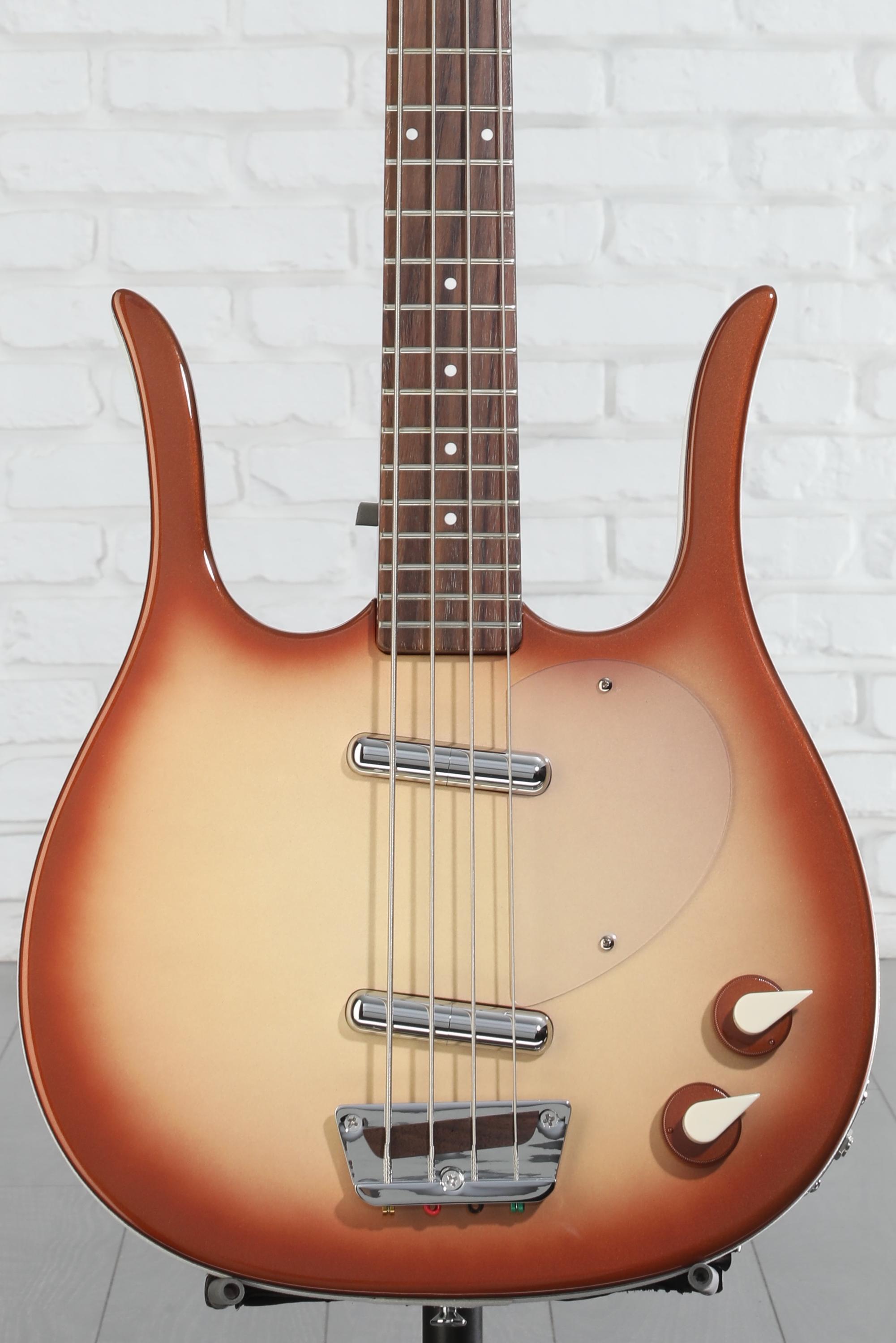 【美品】Danelectro Longhorn Bass スイッチクラフト Danelectro Longhorn Bass Guitar - Copper Burst | Sweetwater