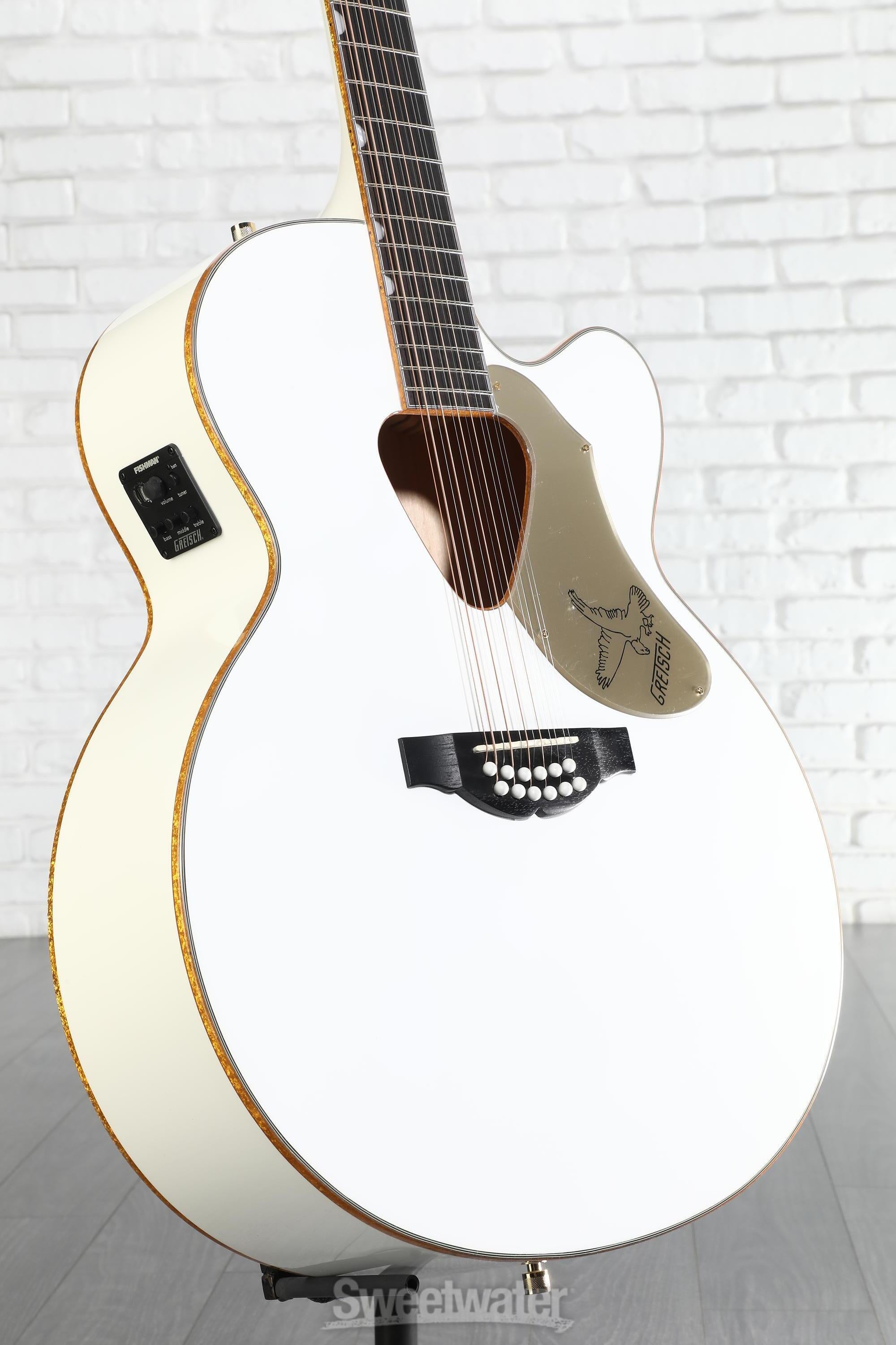 Gretsch G5022CWFE-12 Rancher Falcon Jumbo - White Reviews | Sweetwater