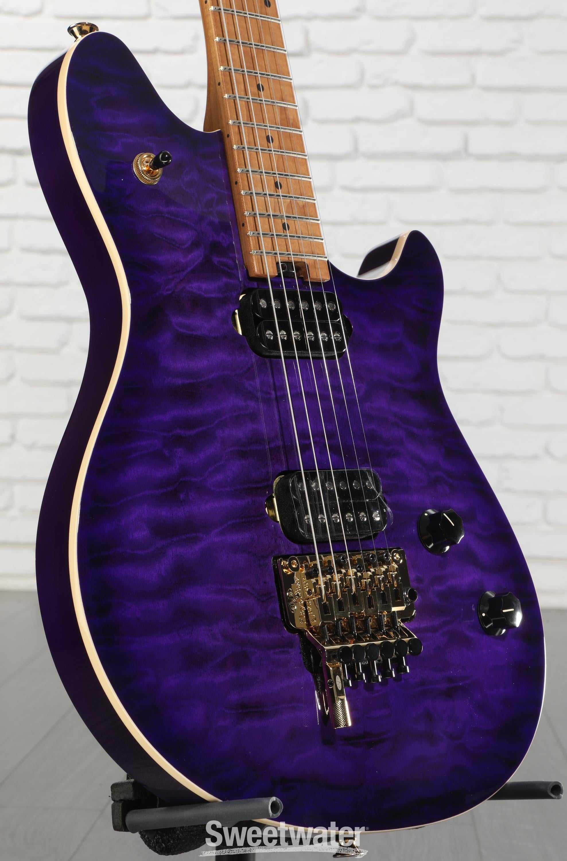 EVH Wolfgang Special QM Electric Guitar - Purple Burst | Sweetwater
