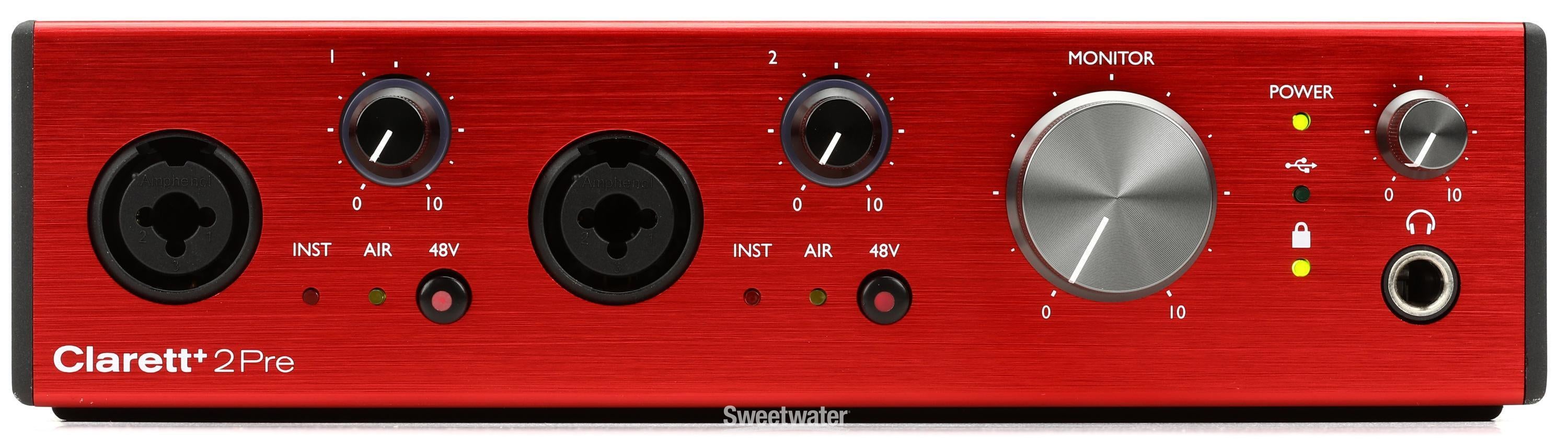 Focusrite Clarett+ 2Pre USB-C Audio Interface | Sweetwater