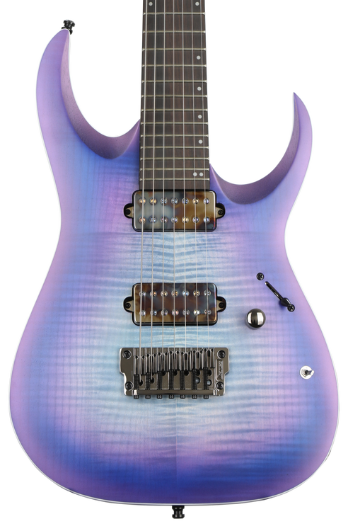 Ibanez Axion Label RGA71AL - Indigo Aurora Burst Flat | Sweetwater