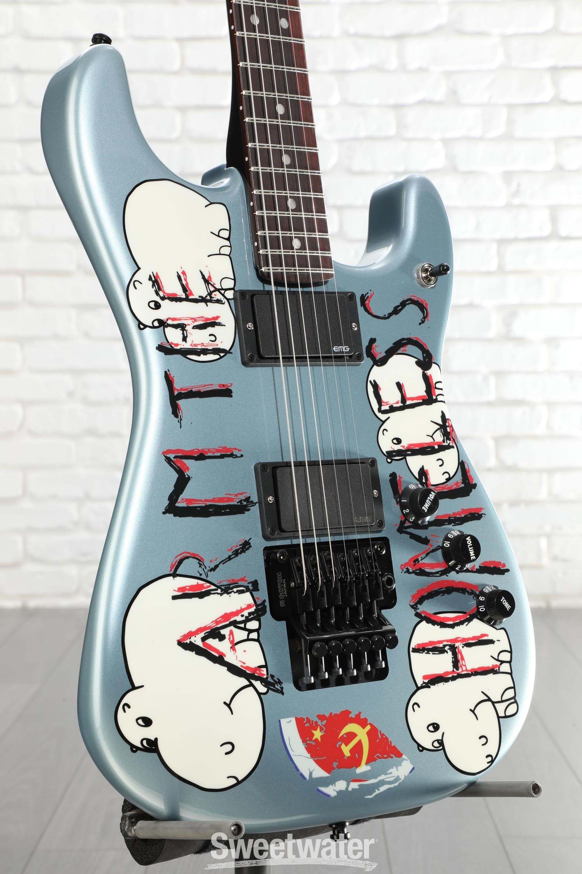 Photo of Fender Tom Morello's "Arm The Homeless" Electric Guitar - Blue Ice Metallic
