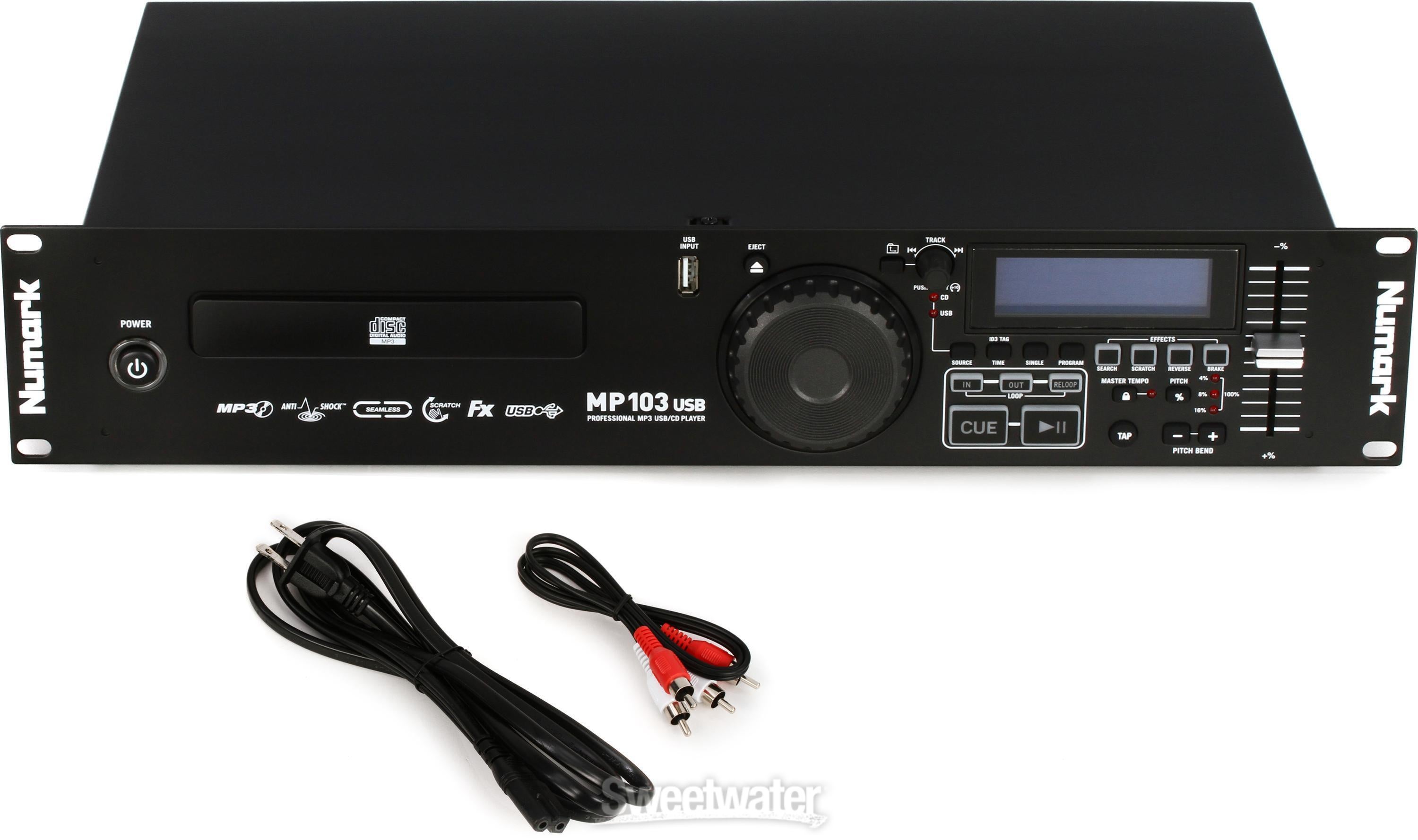 Numark MP103USB Rackmount CD / MP3 / USB Player | Sweetwater