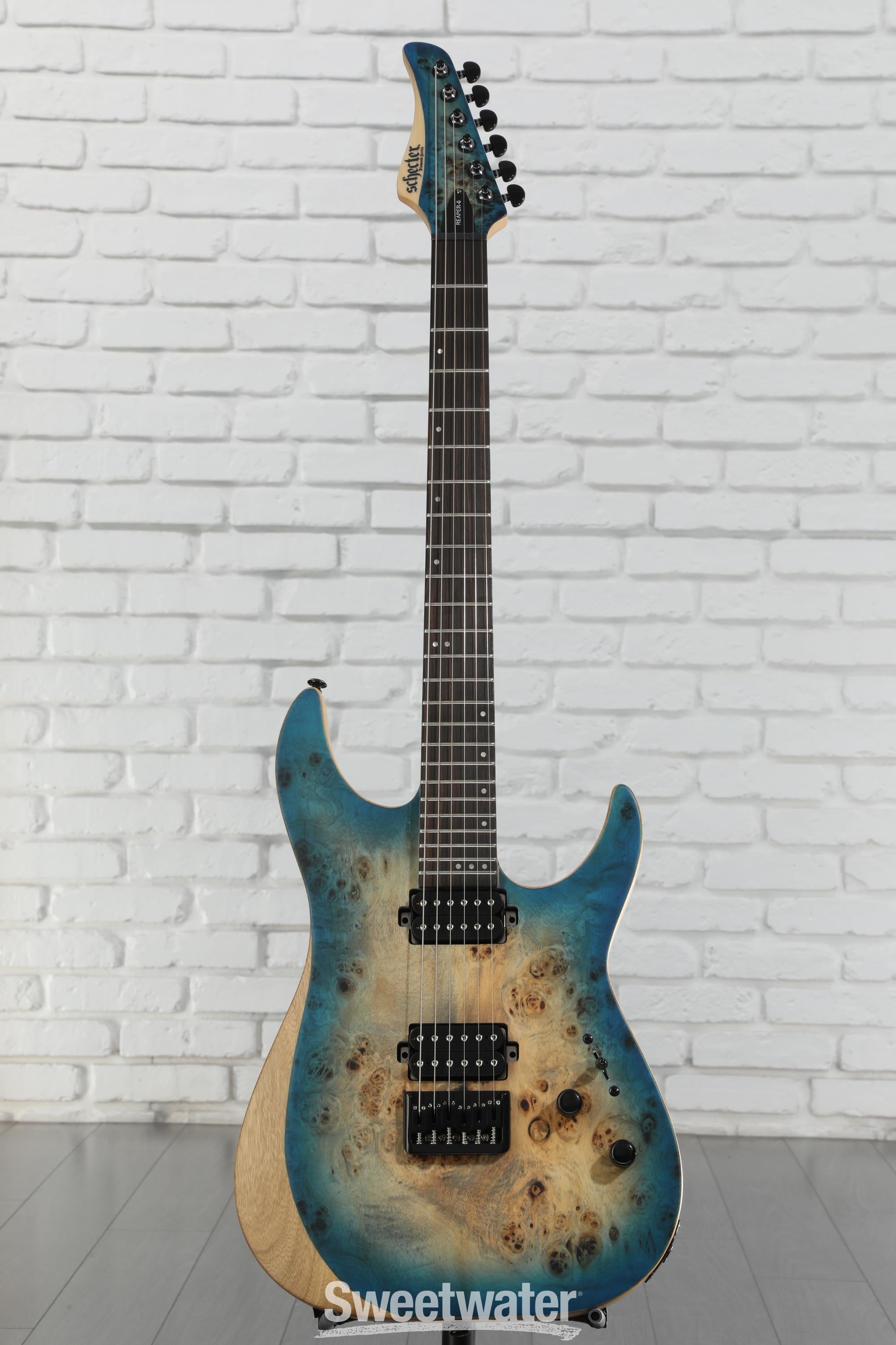 ギター Schecter Reaper-6 - Satin Sky Burst Schecter Reaper-6 Electric Guitar - Satin Sky Burst | Sweetwater