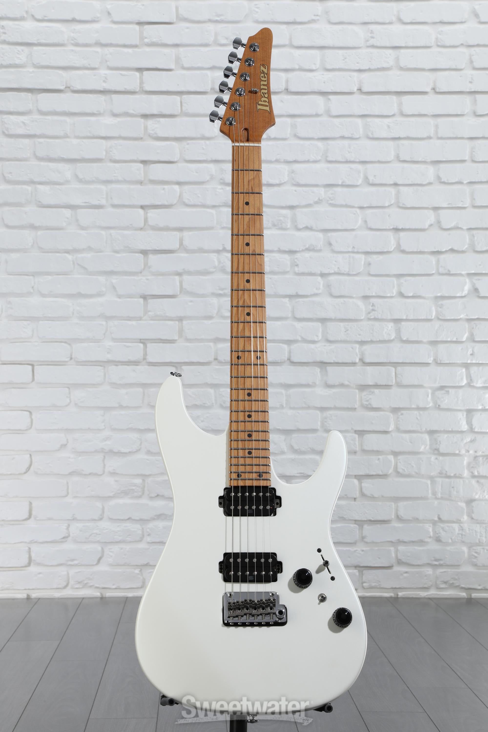 ギター Ibanez AZ2402 PWF Pearl White Prestige Ibanez Prestige AZ2402 Electric Guitar Pearl White Flat