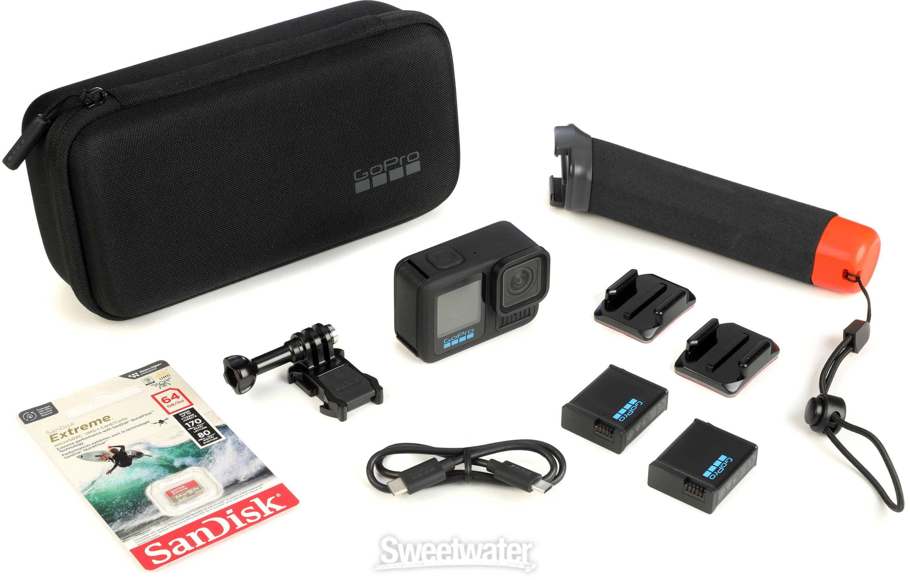 GoPro HERO13 Black and Accessories Bundle | Sweetwater GoPro HERO13 Black and Accessories Bundle | Sweetwater
