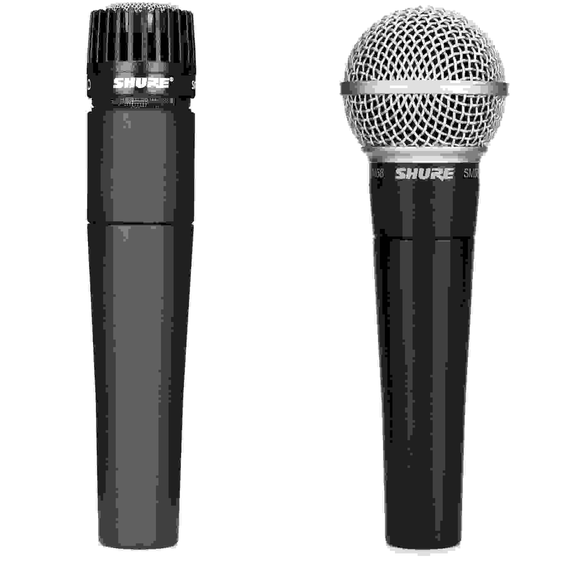 Shure SM57 Instrument and SM58 Vocal Dynamic Microphone Bundle