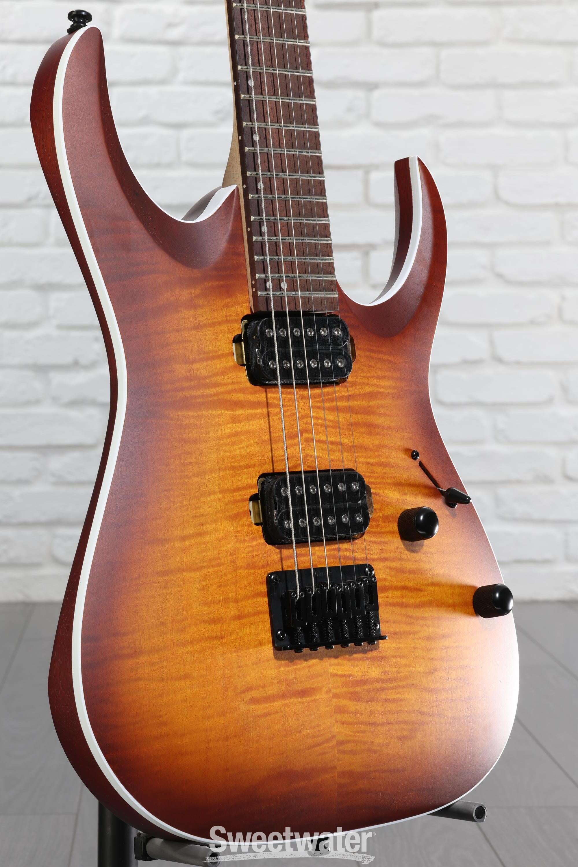 Ibanez RGA42FM ドラゴンアイバースト色 Amazon.com: Ibanez RGA Series RGA42FM - Dragon Eye Burst Flat