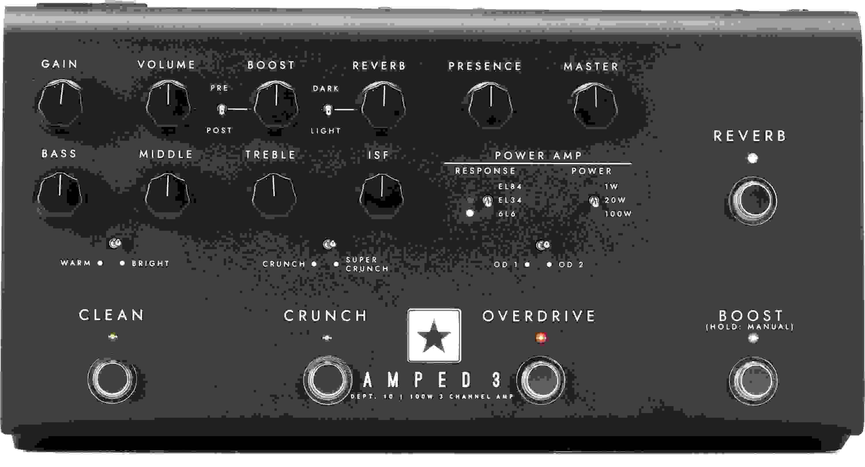 Blackstar Dept. 10 AMPED 3 100-watt Guitar Amplifier Pedal